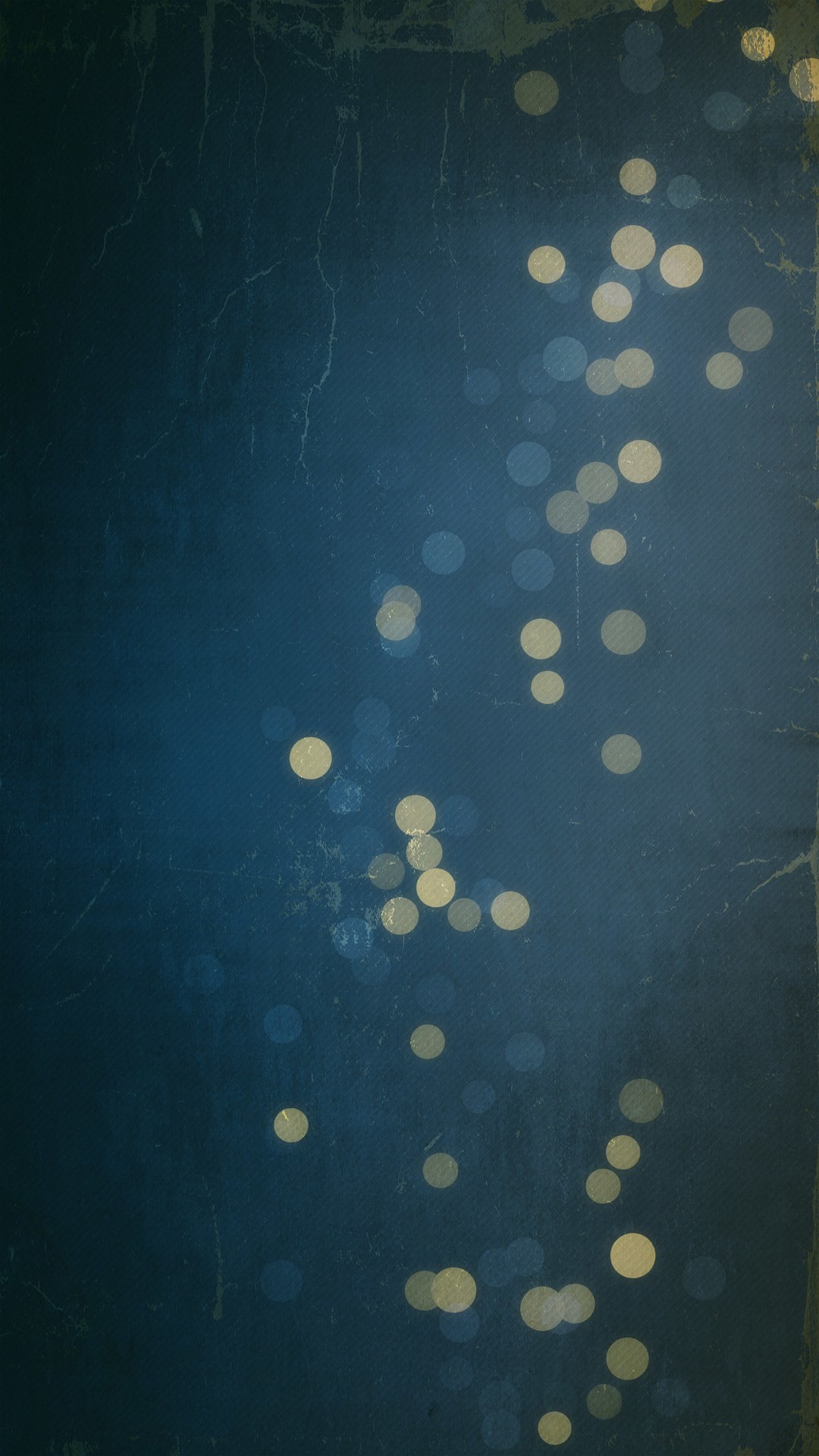 Bokeh, Luci dorate, Blu scuro, immagine di sfondo iPhone