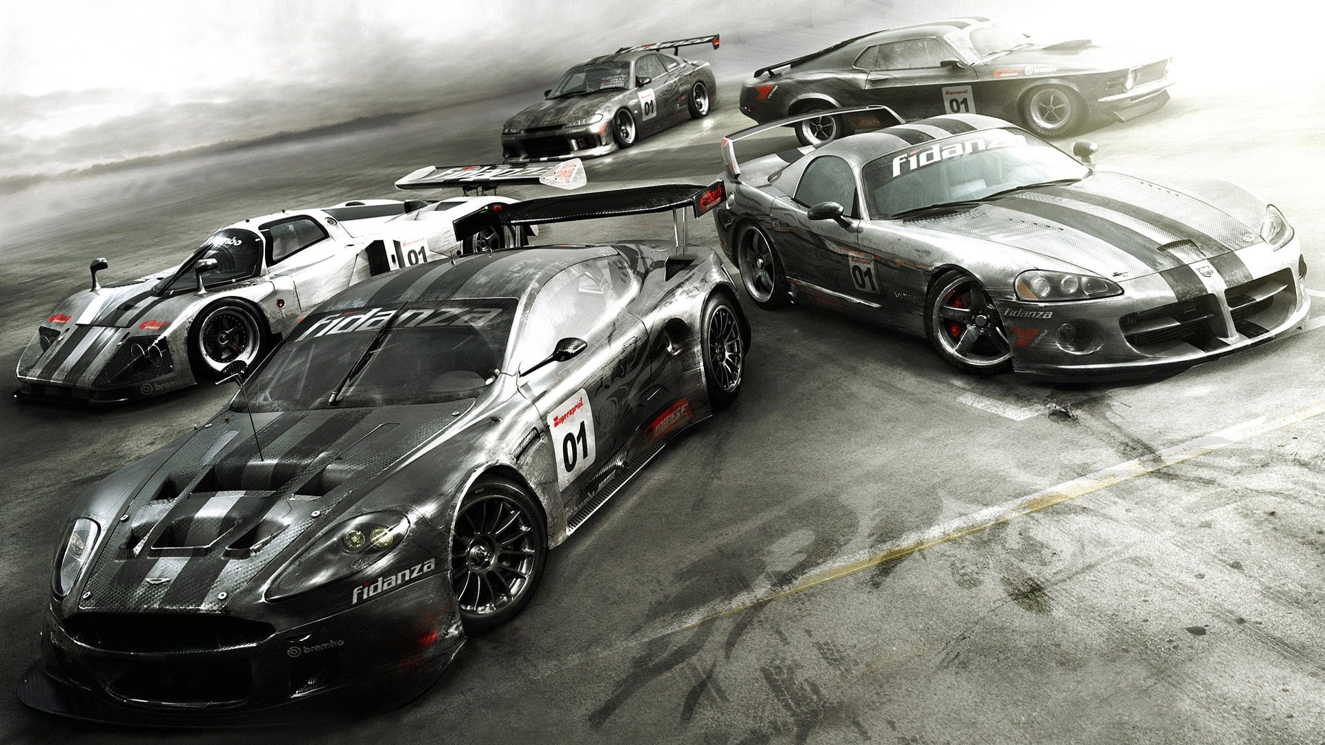 GRID, Dodge Viper, Aston Martin DBR9, Auto da corsa, 1920x1080, immagine di sfondo