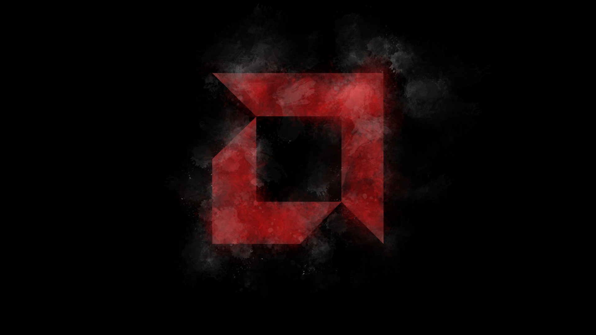 AMD, Logo, Fumo, Rosso, Full HD, sfondo per PC e portatile