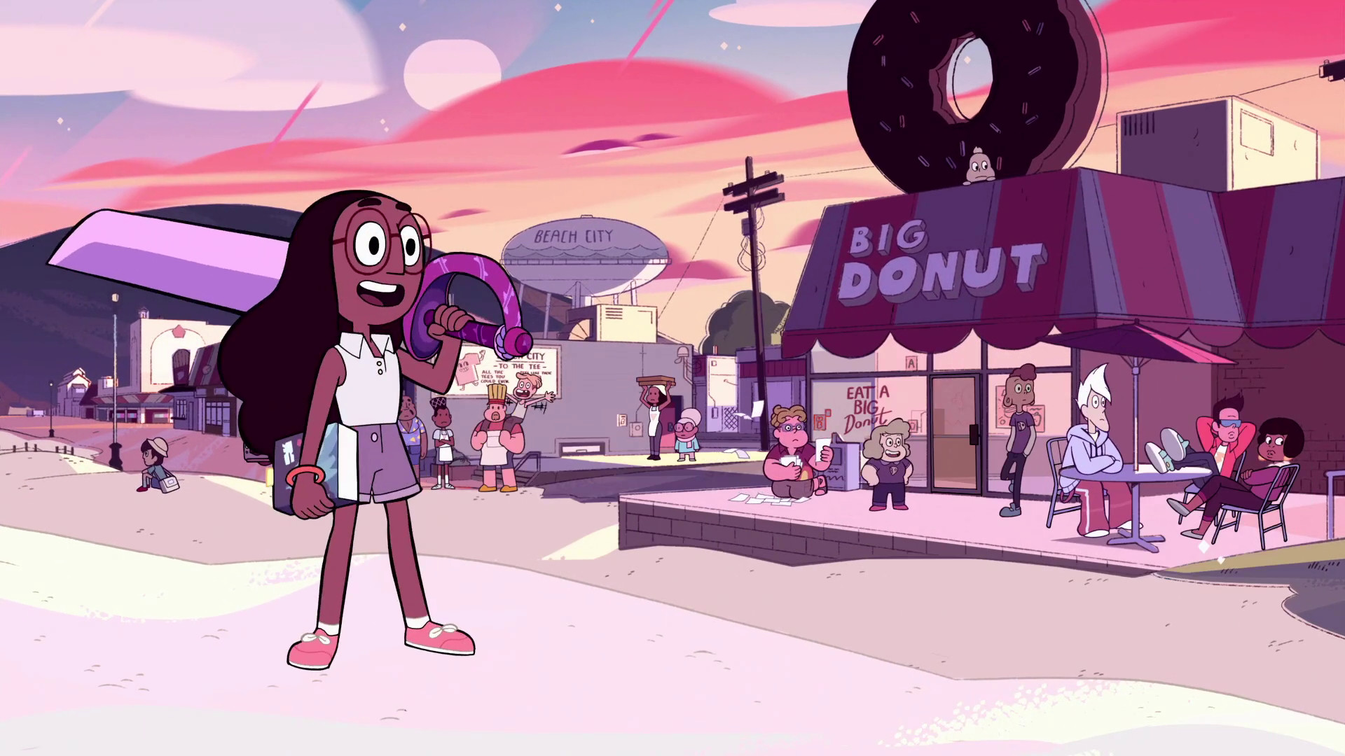 Connie Maheswaran, Steven Universe, Big Donut, Beach City, Full HD 1080p, sfondo desktop