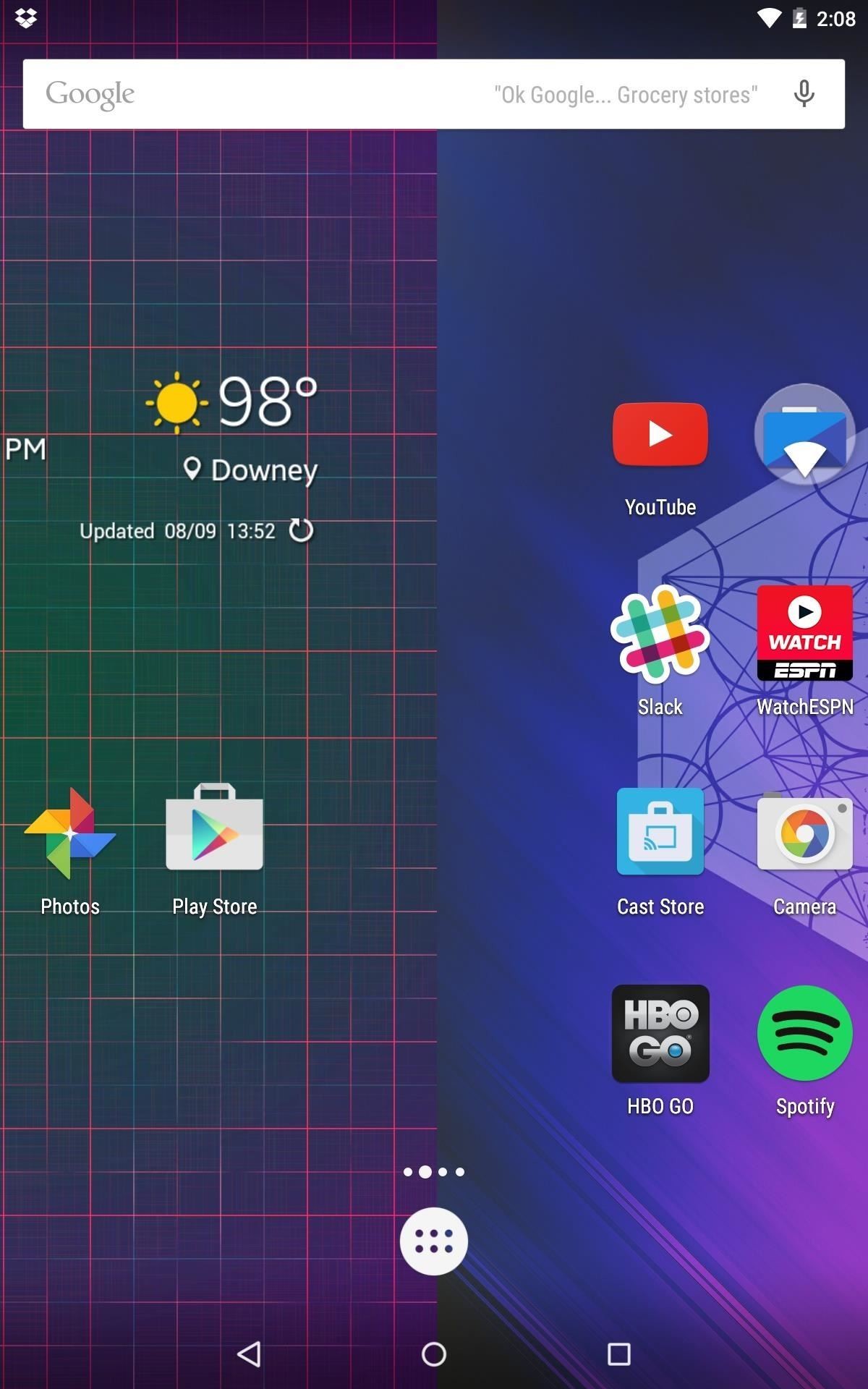 Android, Schermata home, Icone app, Widget meteo, Interfaccia, Full HD, sfondo verticale per cellulare