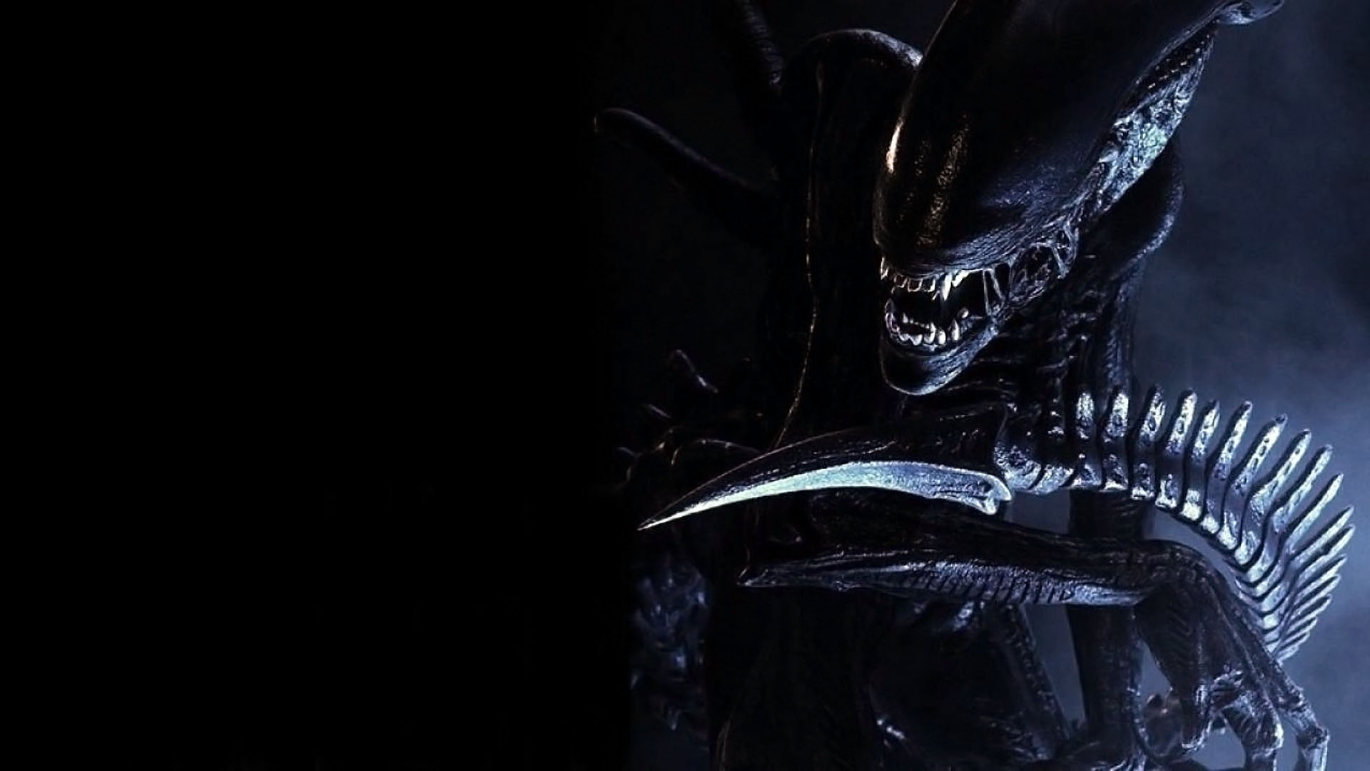 Xenomorfo, Alien, Coda, Blu scuro, Full HD 1080p, sfondo desktop