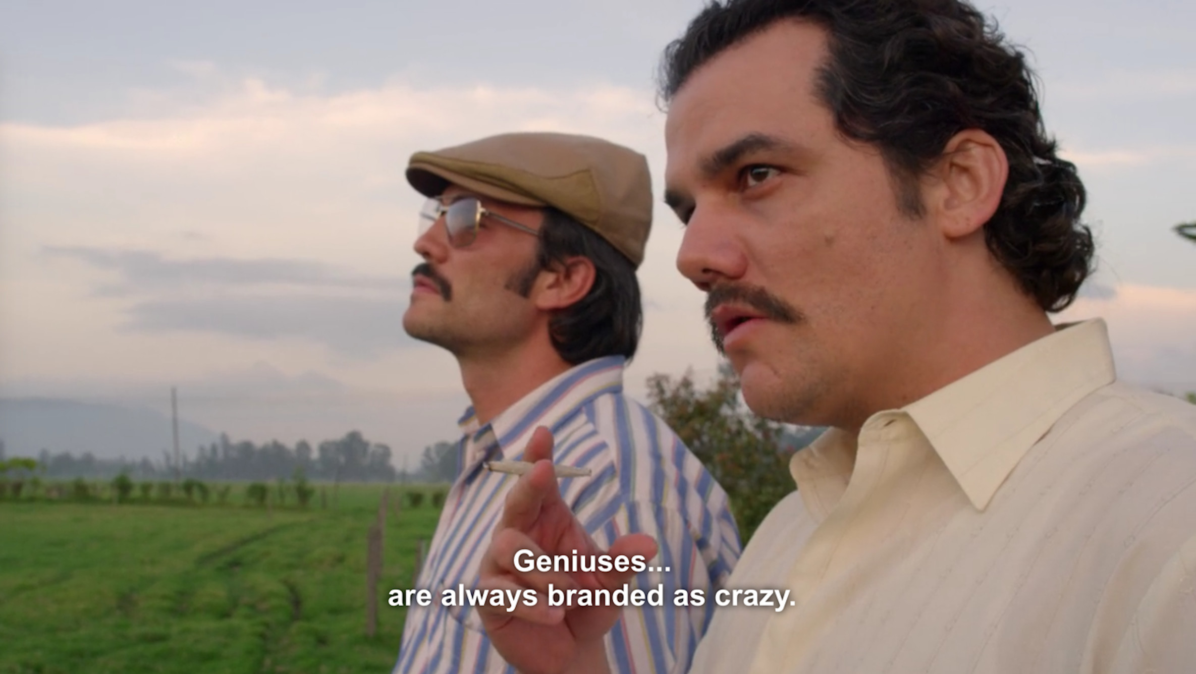 Pablo Escobar, Wagner Moura, Narcos, Sottotitoli, Campo, Full HD, wallpaper per PC