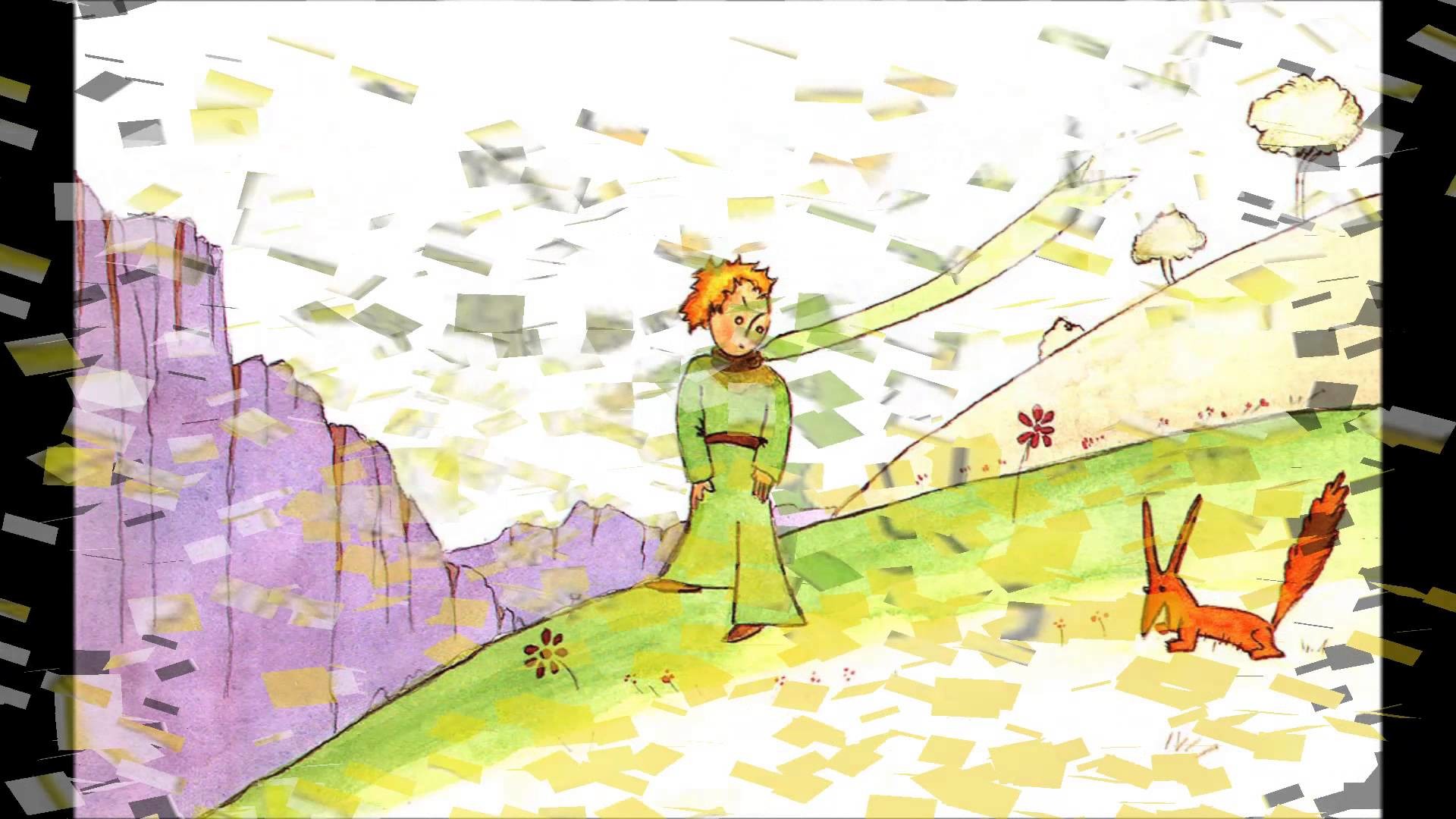 Il Piccolo Principe, La volpe, Collina, Illustrazione, Acquerello, sfondo desktop 1920x1080