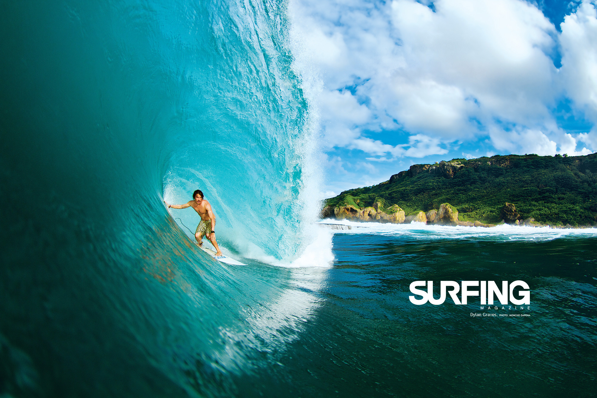 Surfing Magazine, Surfista, Onda tubolare, Isola, Full HD, sfondo desktop