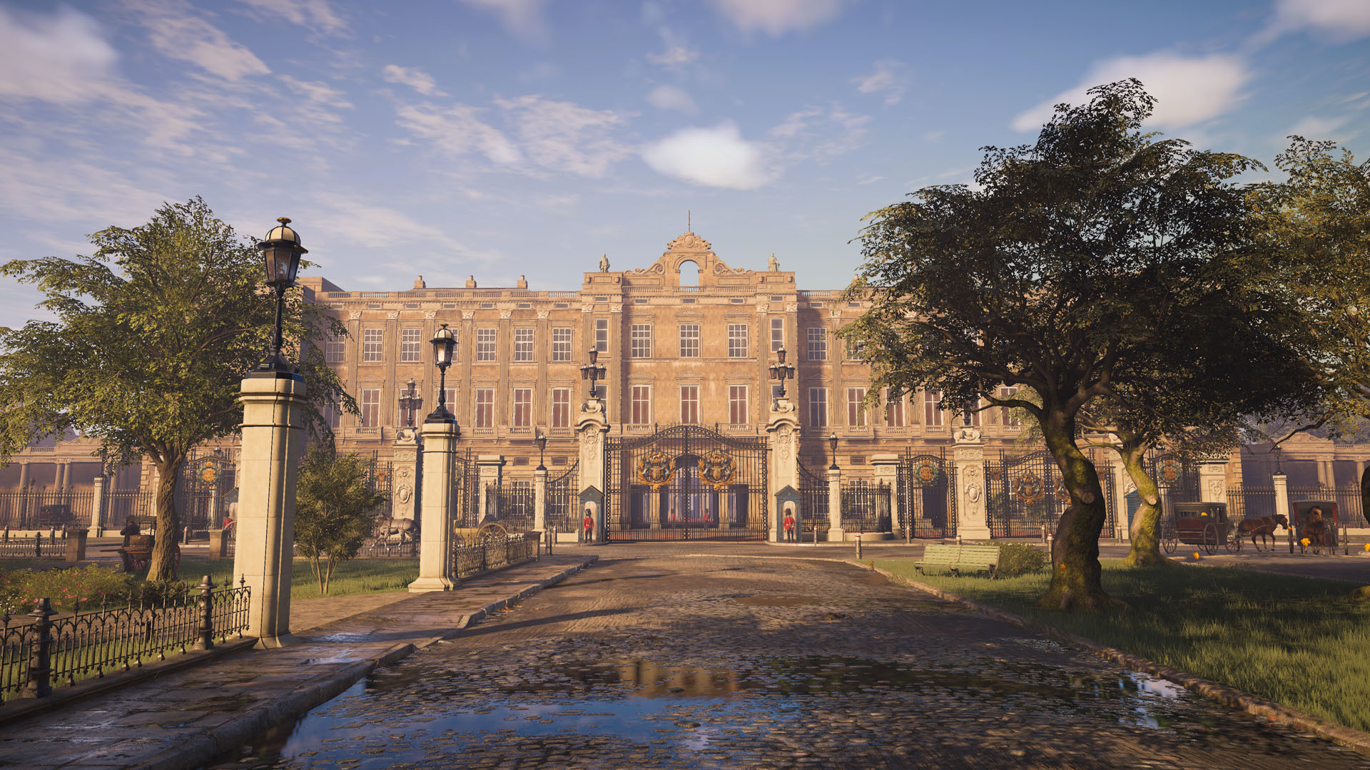 Assassin's Creed Syndicate, Buckingham Palace, Londra vittoriana, Viale, Giorno, sfondo 1080p