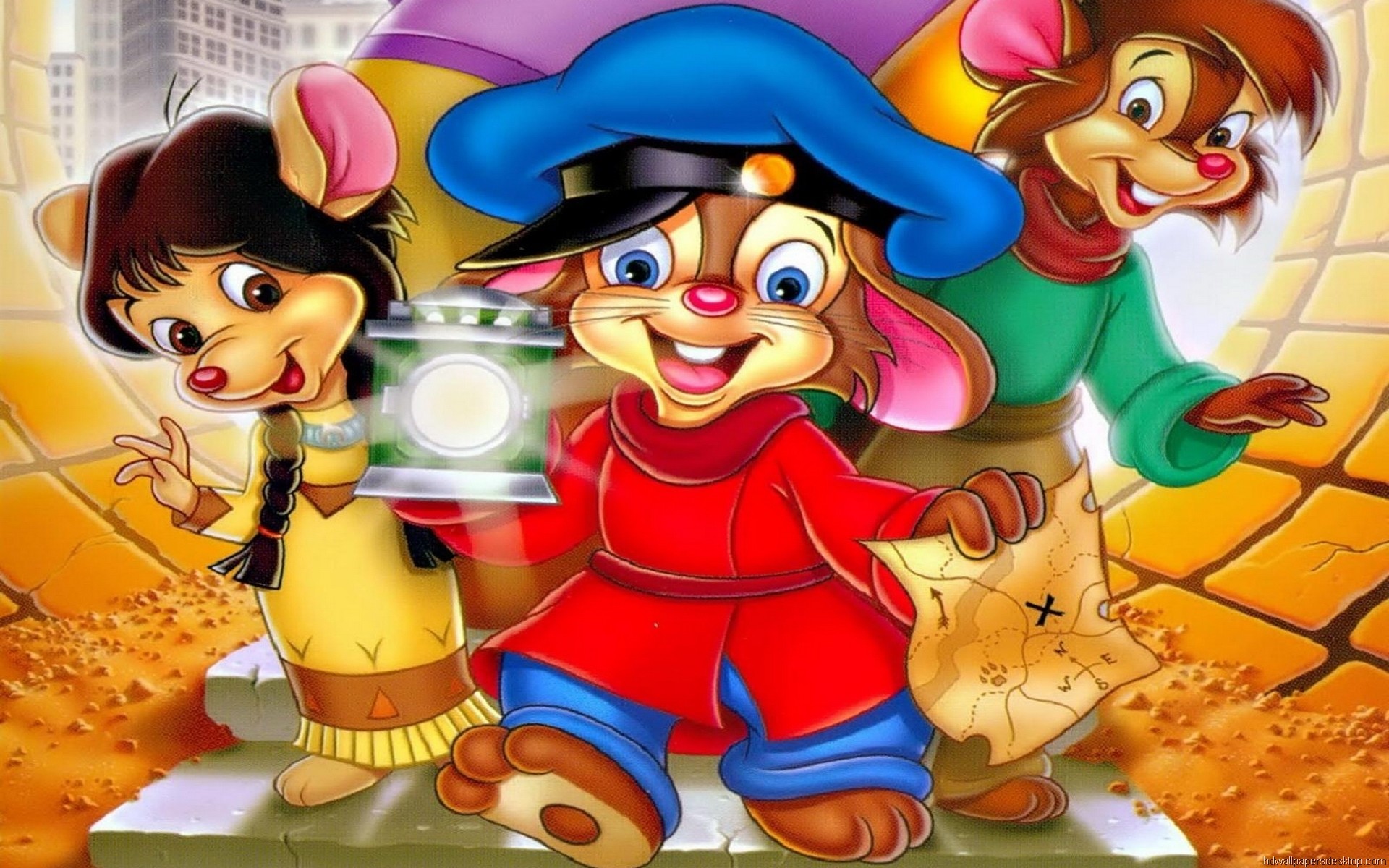 Fievel, Fievel sbarca in America, Topi, 16:10 Full HD, sfondo widescreen
