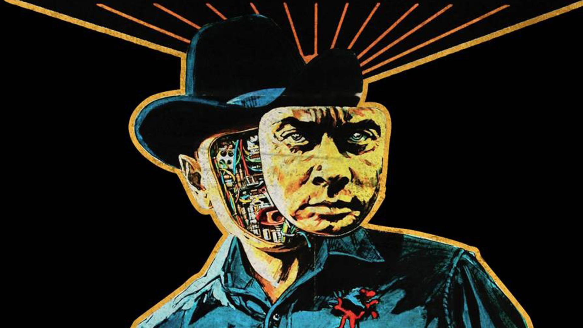 Yul Brynner, Il pistolero, Westworld (1973), Pop art, Full HD, sfondo per portatile