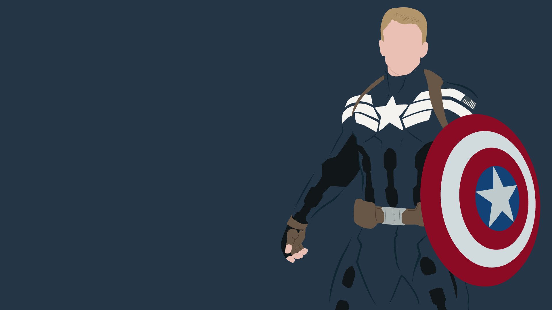 Capitan America, Captain America: The Winter Soldier, Minimalismo, Scudo, sfondo Windows 11