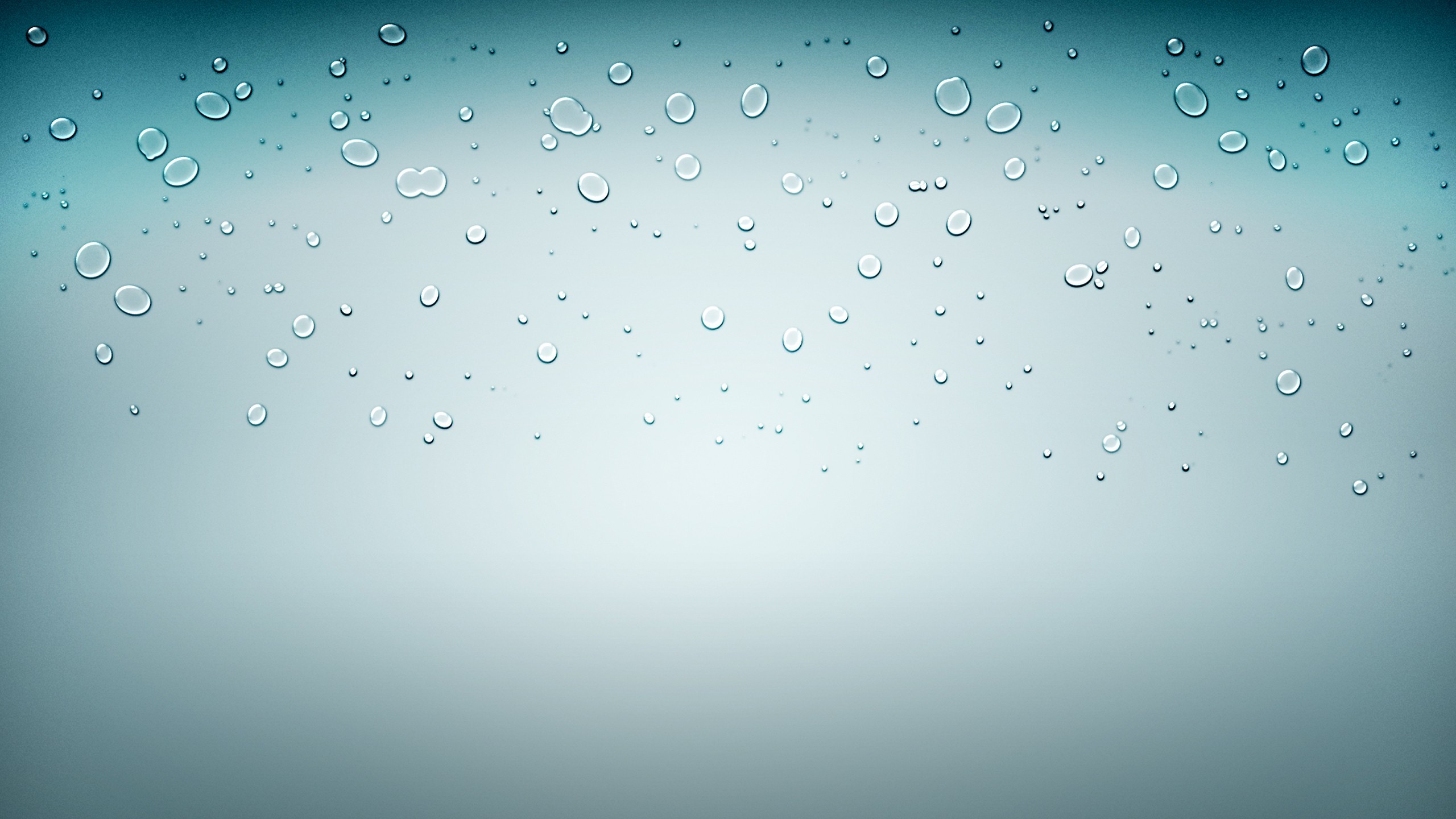 Gocce d'acqua, Vetro, Grigio azzurro, 16:9 2K, sfondo widescreen