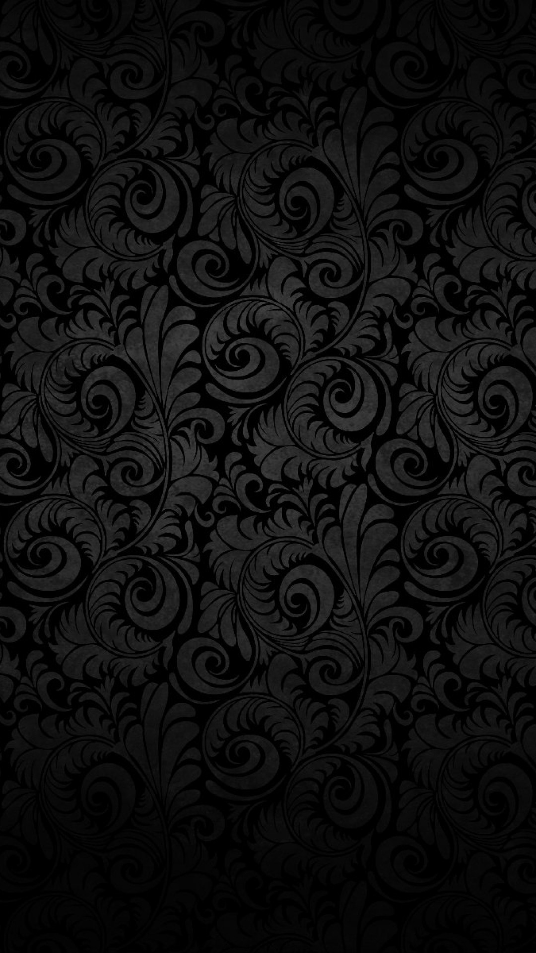 Motivo damascato, Nero, Texture, Full HD, wallpaper per smartphone