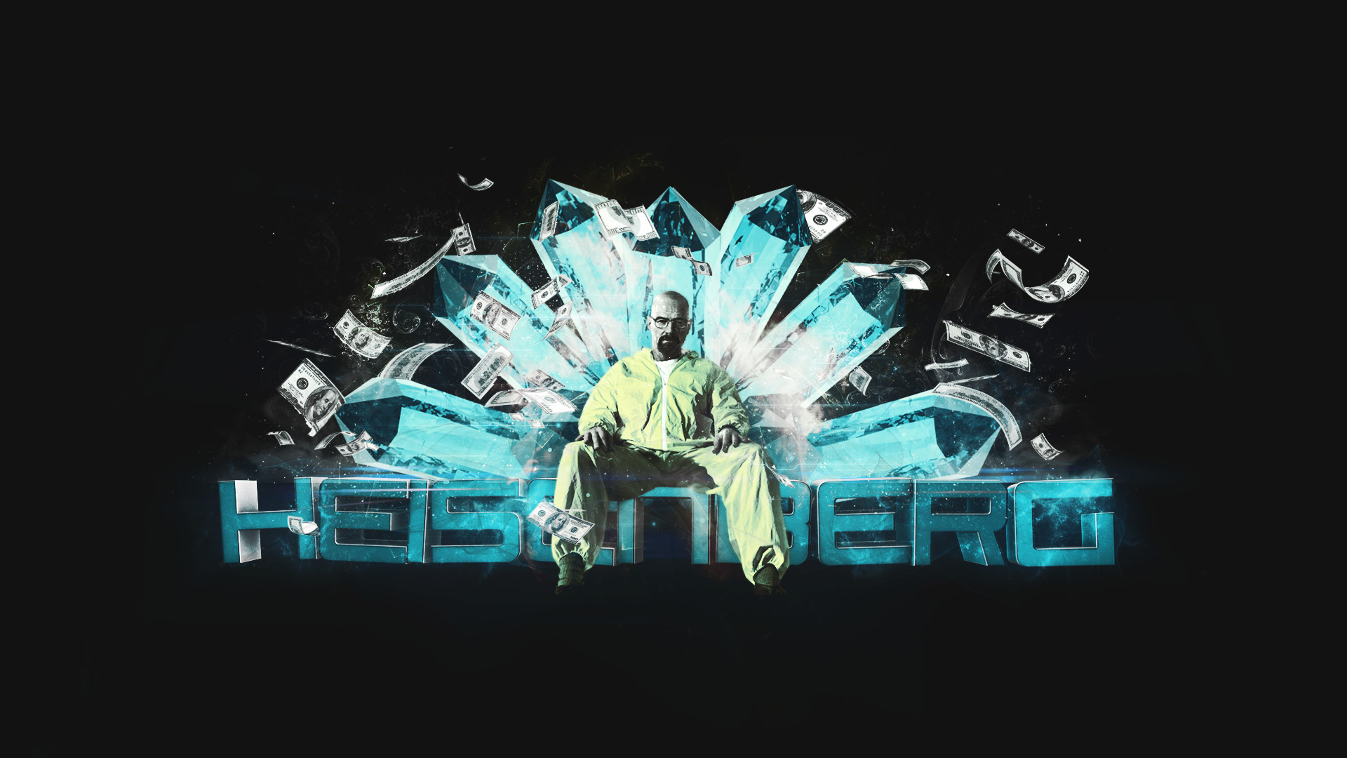 Heisenberg, Breaking Bad, Cristalli blu, Soldi, Full HD, sfondo Windows 11