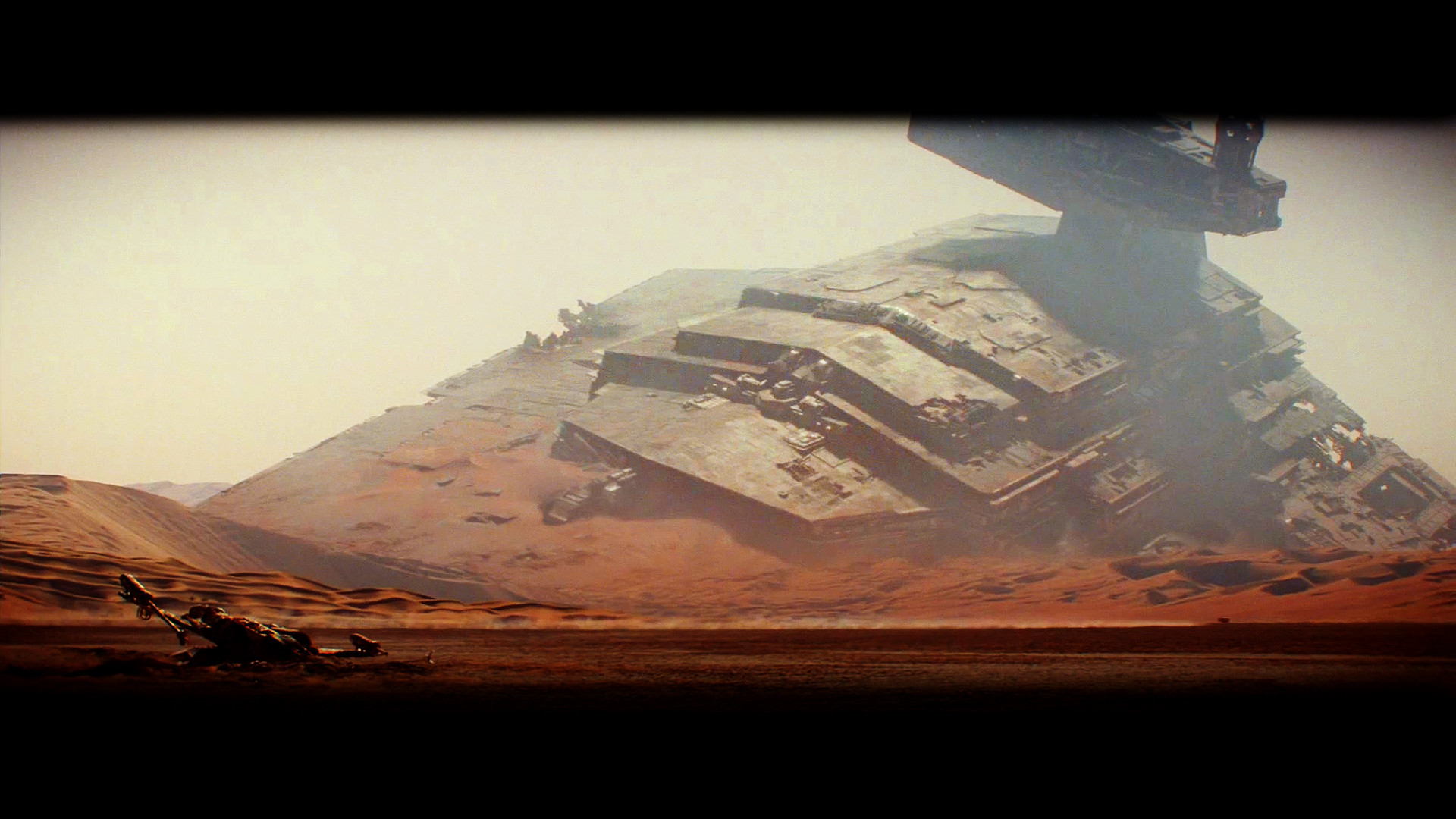 Star Destroyer, Relitto, Jakku, Deserto, Full HD, sfondo per PC e portatile