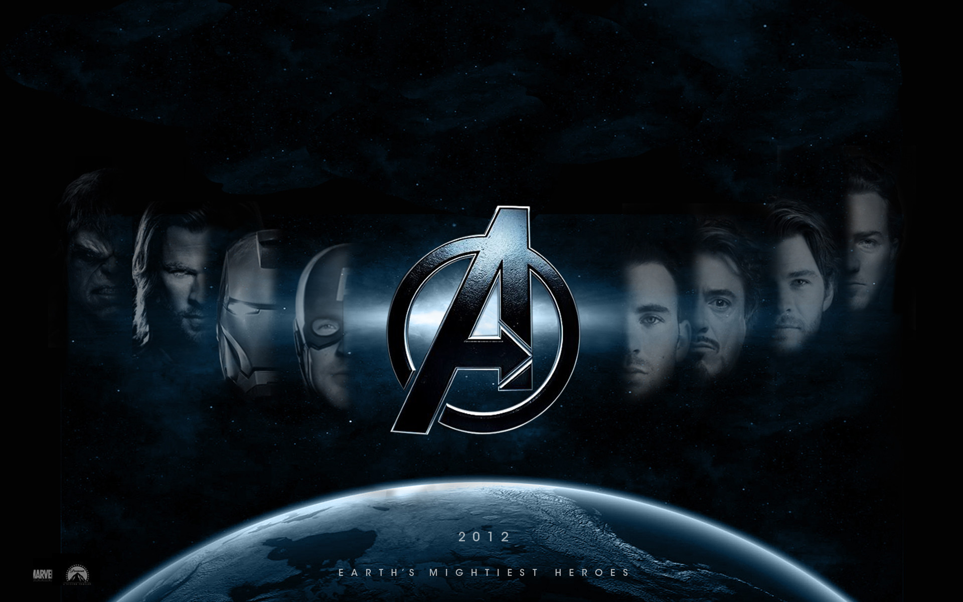 Logo Avengers, The Avengers, Terra, 2012, 1920x1200, sfondo per PC
