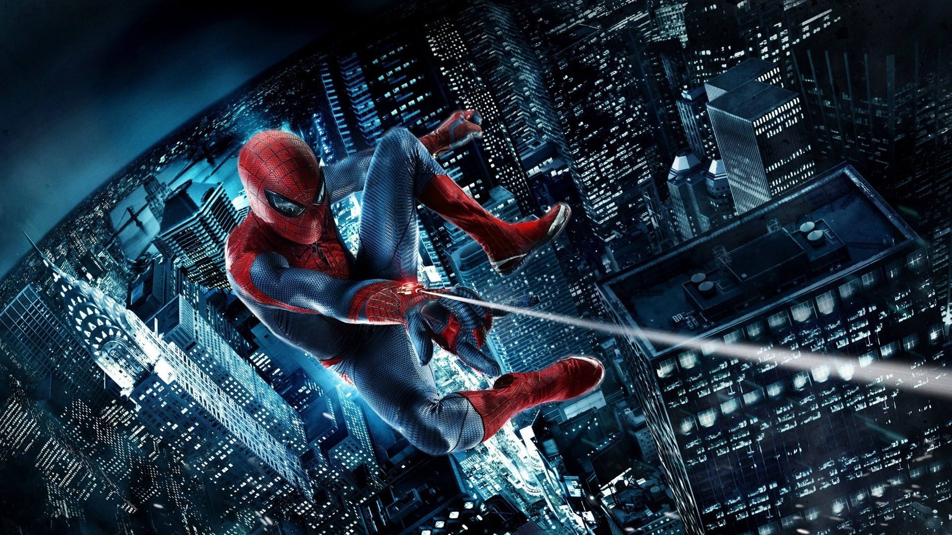 Spider-Man, Ragnatela, New York, Vista dall'alto, 1920x1080, immagine di sfondo