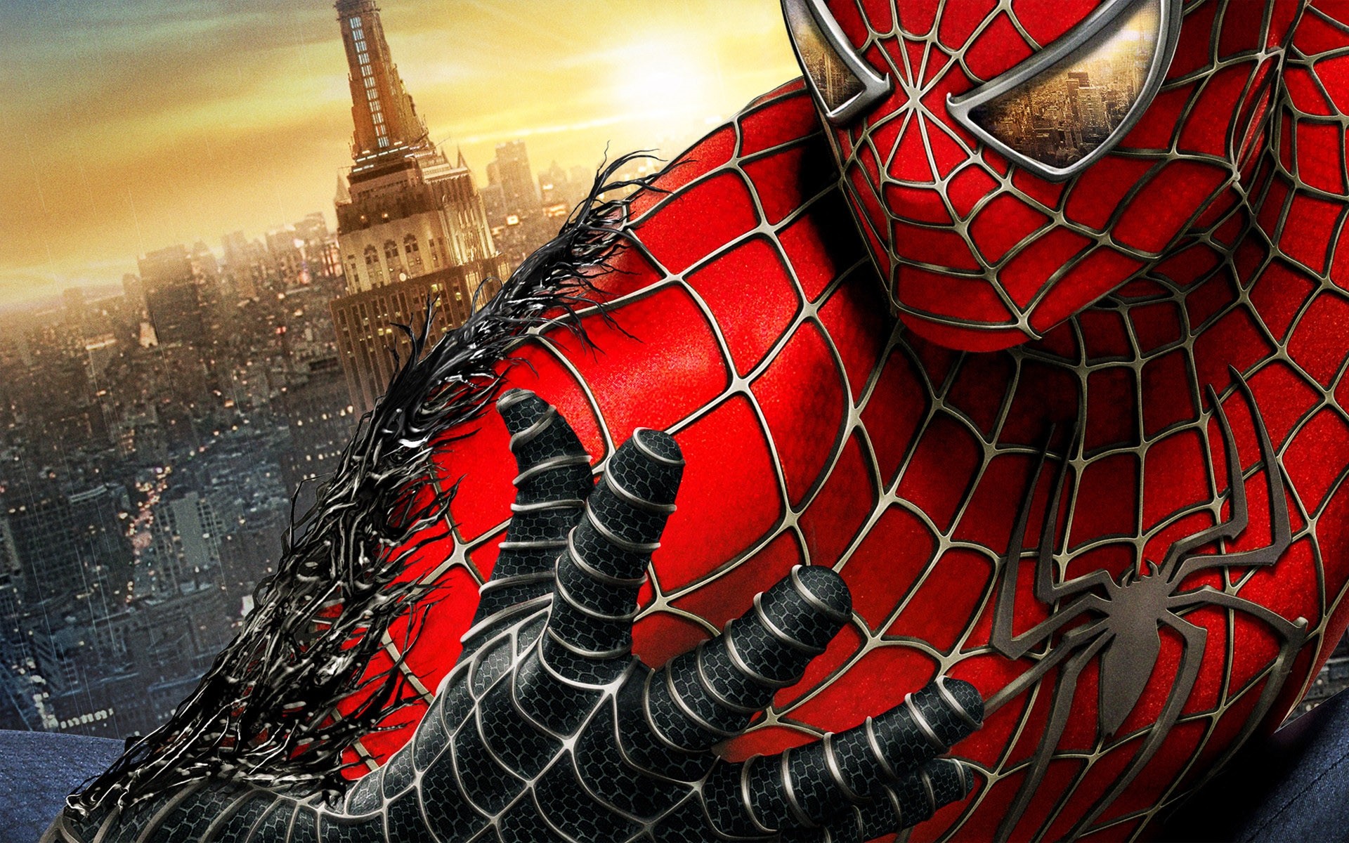 Spider-Man, Spider-Man 3, Città, Primo piano, Full HD, sfondo per portatile