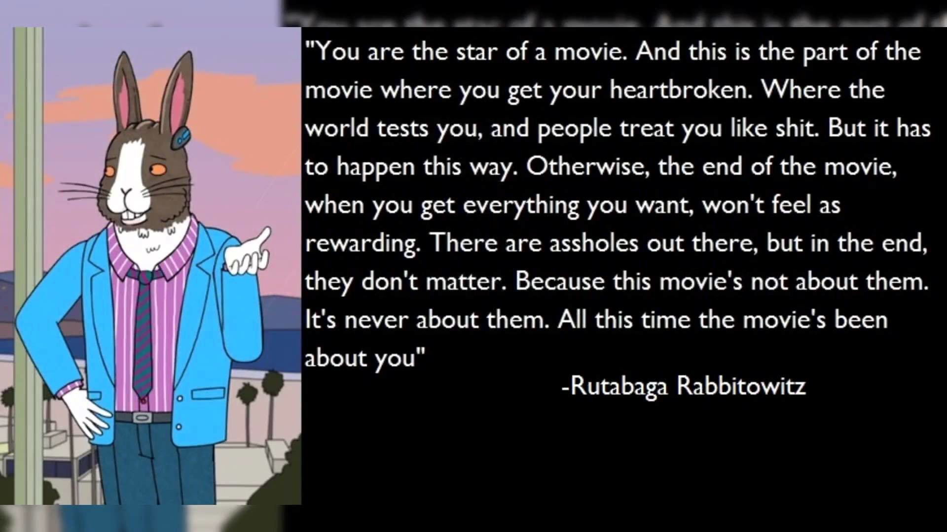 Rutabaga Rabbitowitz, BoJack Horseman, Citazione, Full HD, wallpaper per portatile