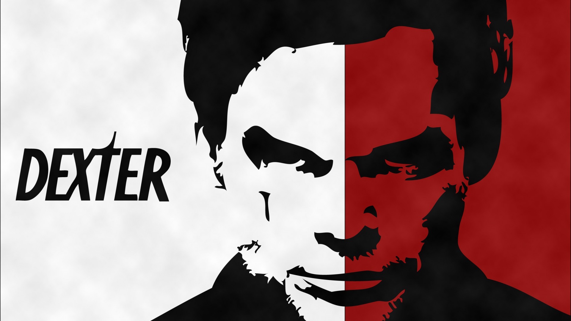 Dexter Morgan, Dexter, Logo, Rosso e nero, Arte vettoriale, Full HD, sfondo desktop