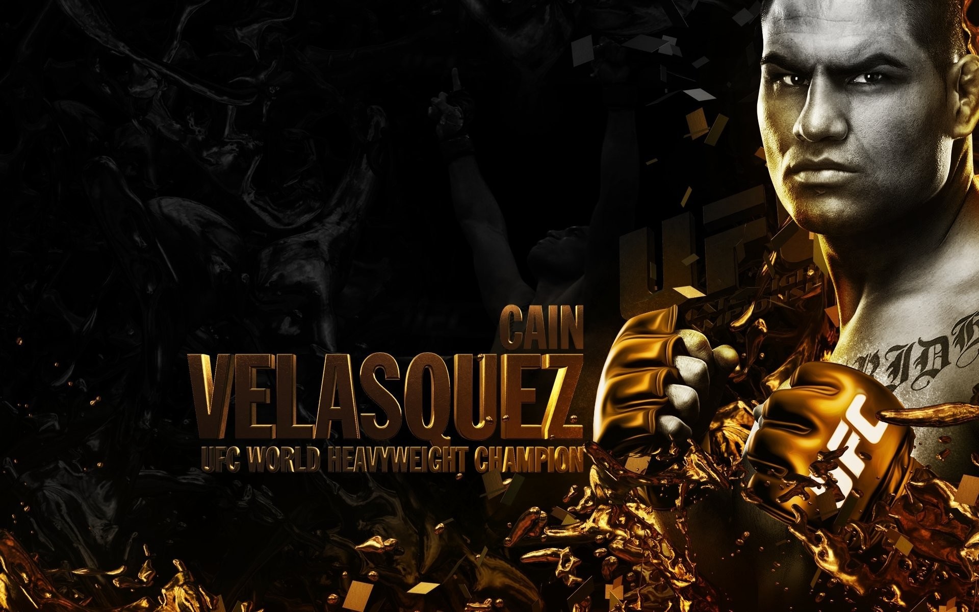 Cain Velasquez, Campione dei pesi massimi, UFC, Oro, 1920x1200, sfondo per PC
