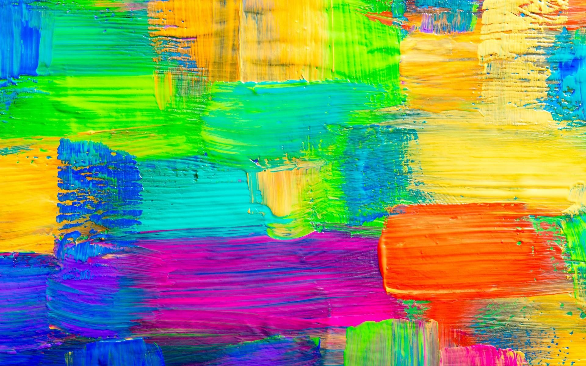 Pennellate, Pittura a olio, Multicolore, Astratto, 1920x1200, sfondo per PC