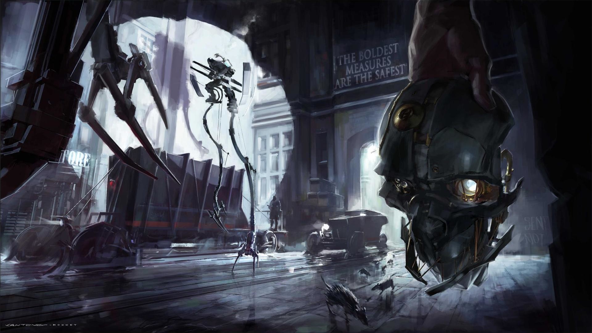 Maschera di Corvo, Dishonored, Tallboy, Dunwall, Full HD, sfondo per PC e portatile