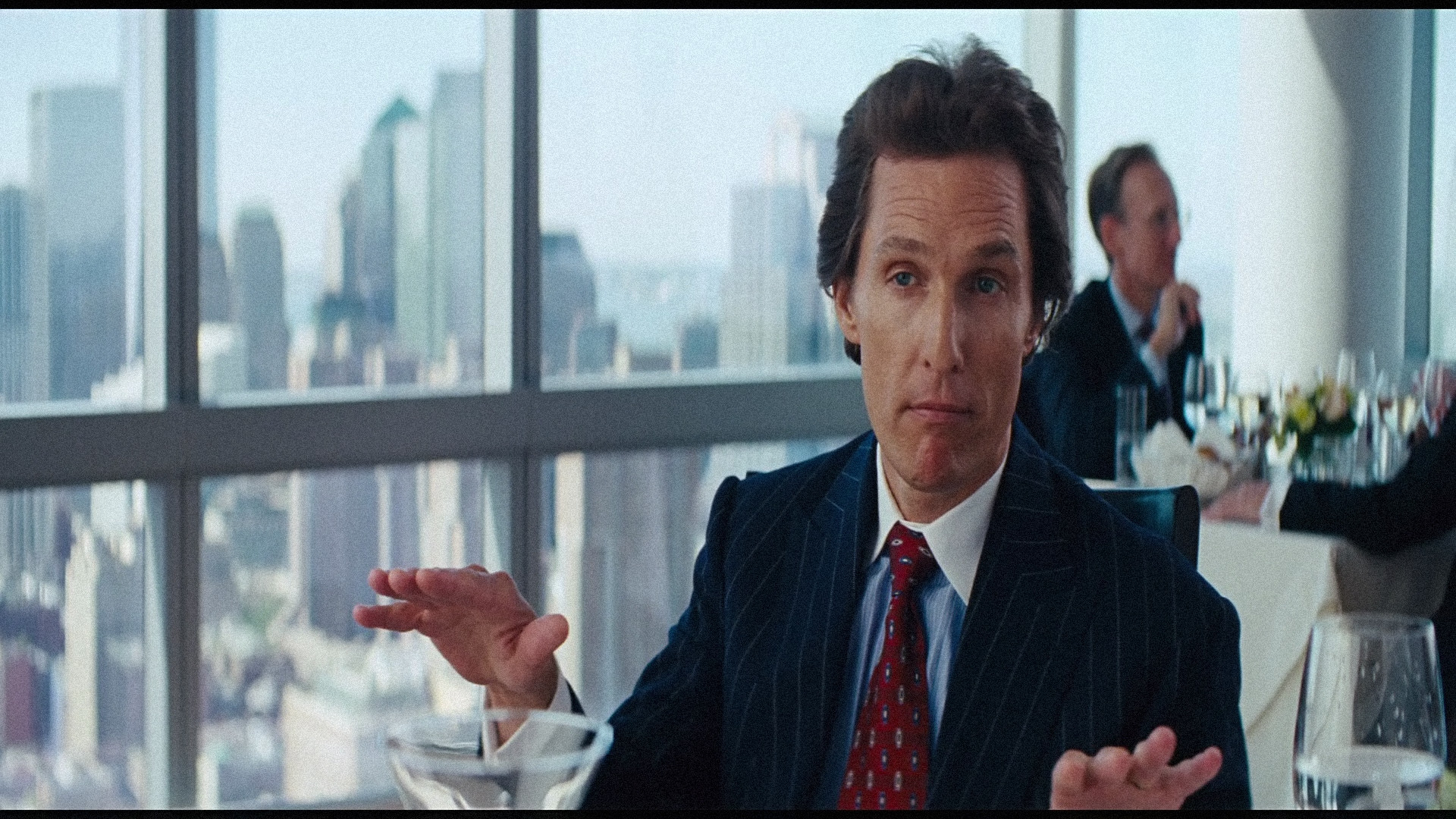 Matthew McConaughey, Mark Hanna, The Wolf of Wall Street, Ristorante, sfondo desktop 1080p