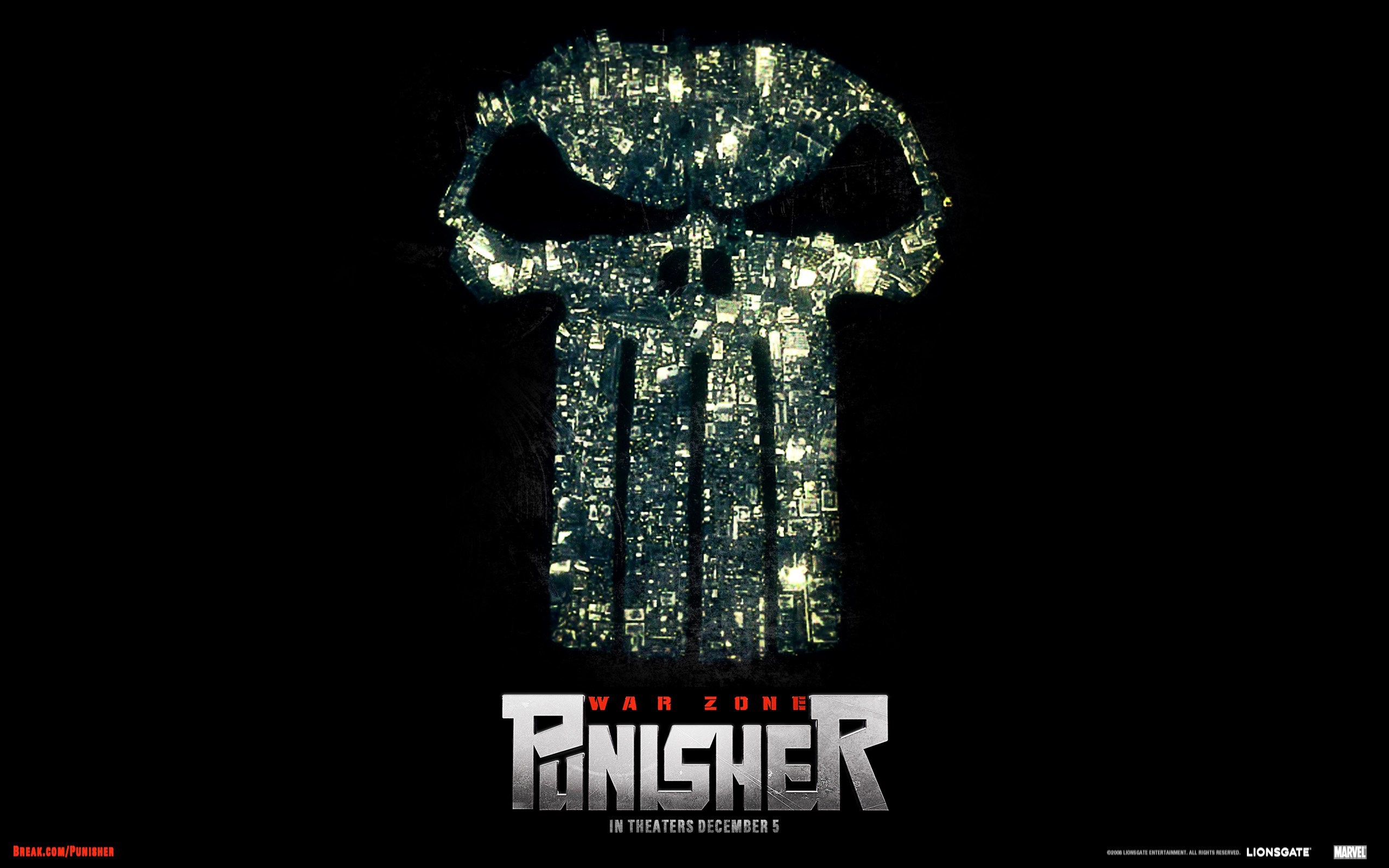 Punisher: War Zone, Teschio del Punitore, Poster film, 2K, sfondo desktop