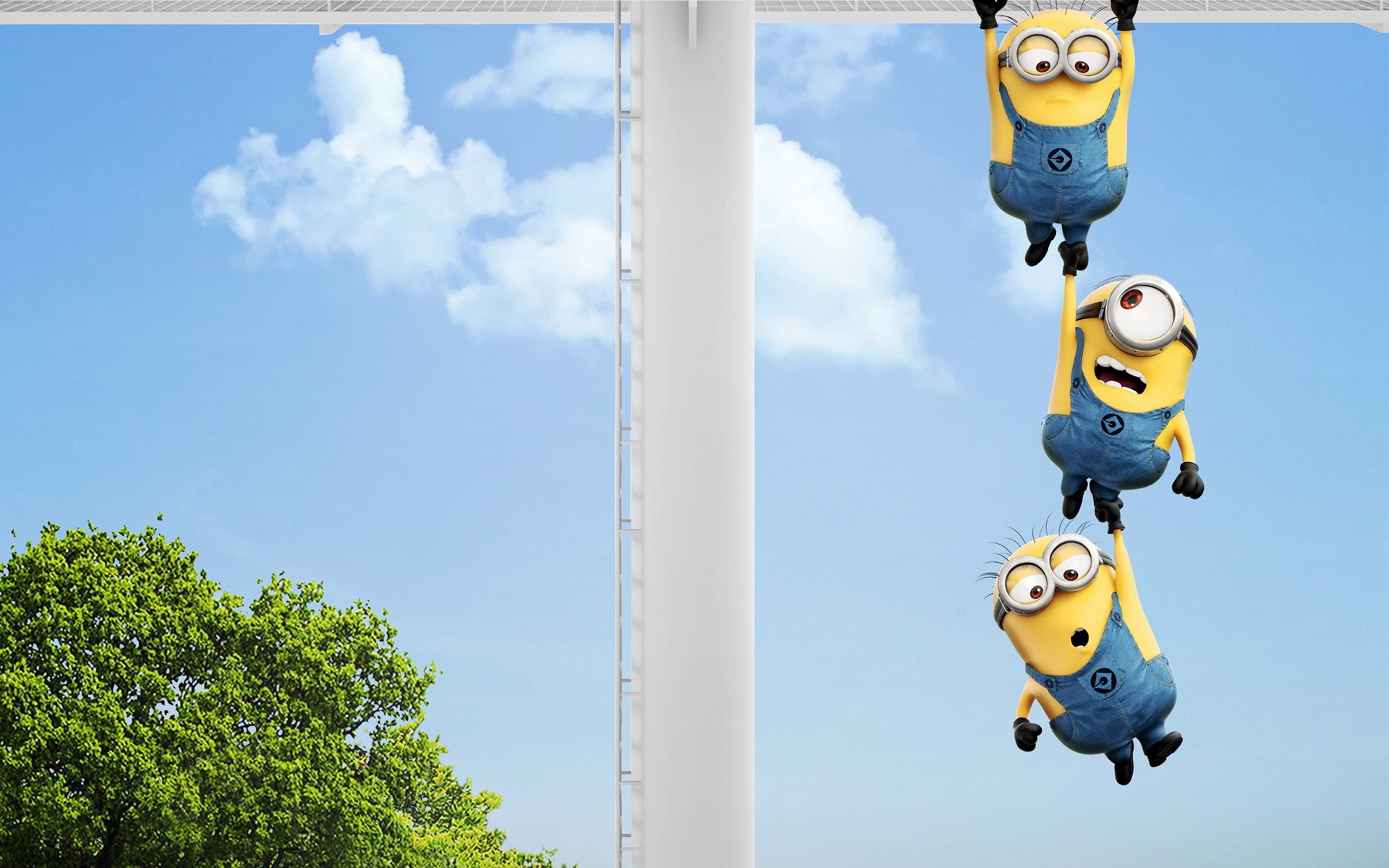 Minions, Cielo, Nuvole, Arrampicata, 1920x1200, sfondo MacBook Pro