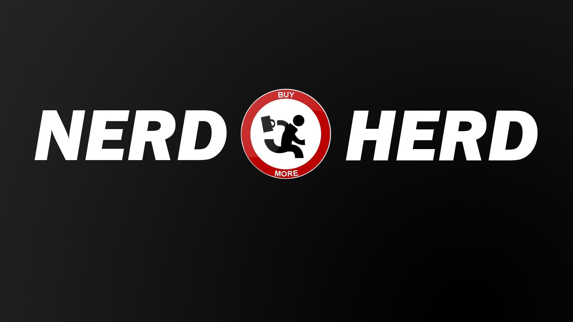 Nerd Herd, Chuck, Logo, Sfondo nero, Full HD, wallpaper per PC