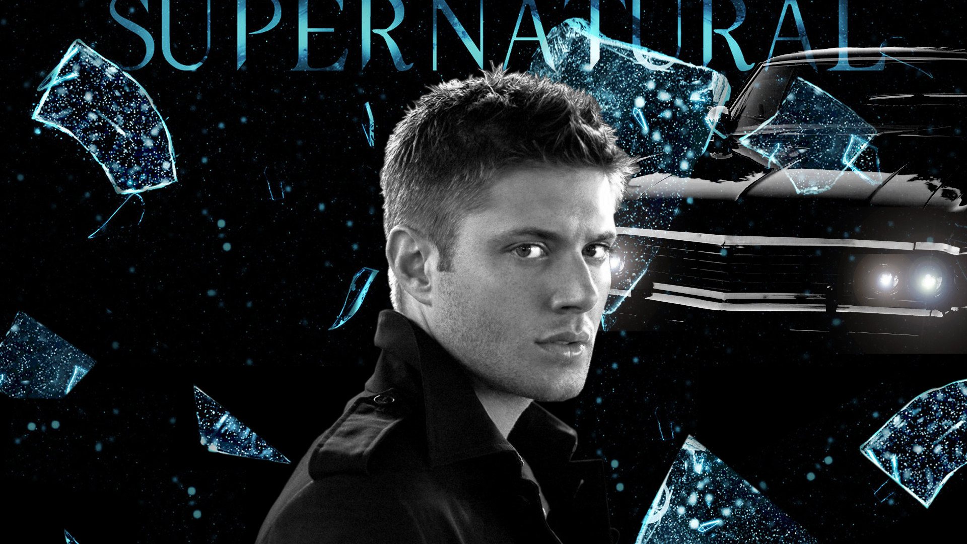 Dean Winchester, Jensen Ackles, Impala, Vetri rotti, Supernatural, sfondo desktop 1080p