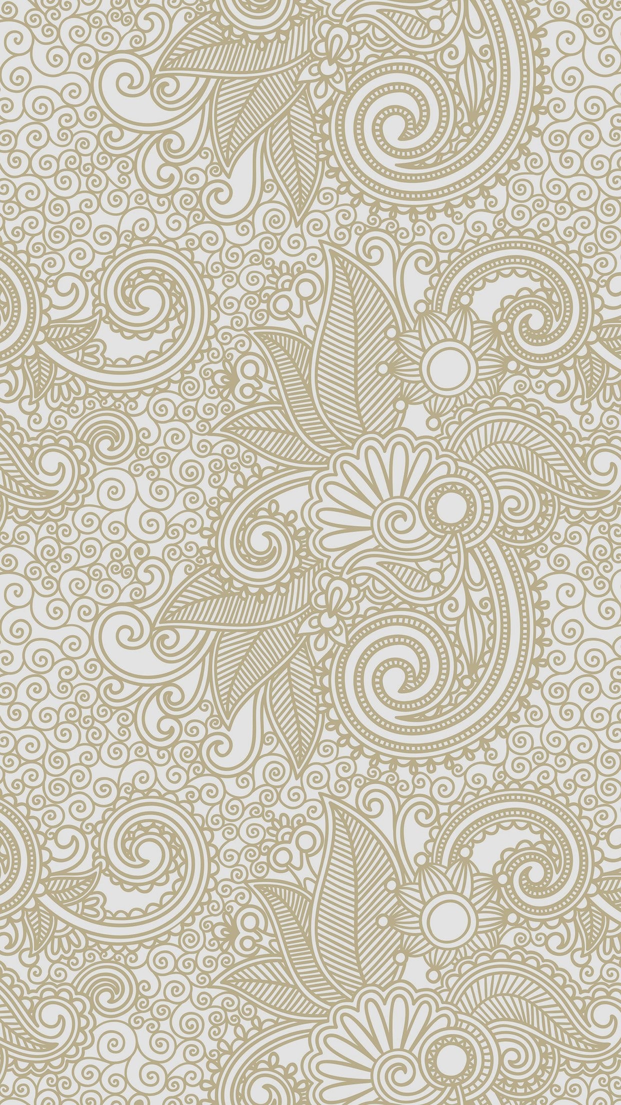 Motivo paisley, Beige, Decorazioni, 1242x2208, schermata di blocco iPhone