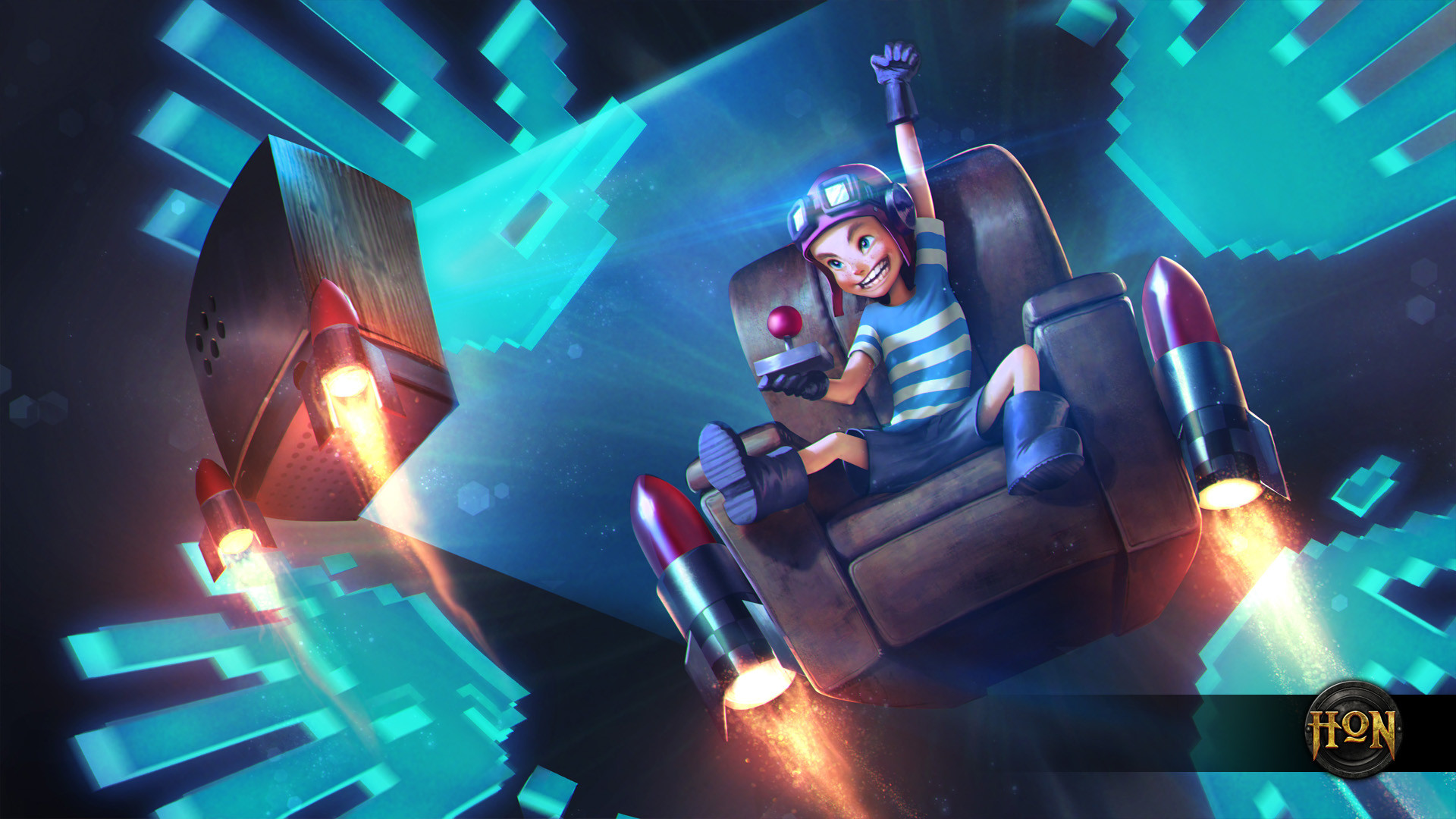 Heroes of Newerth, Razzi, Pixel, Illustrazione, Full HD, sfondo desktop