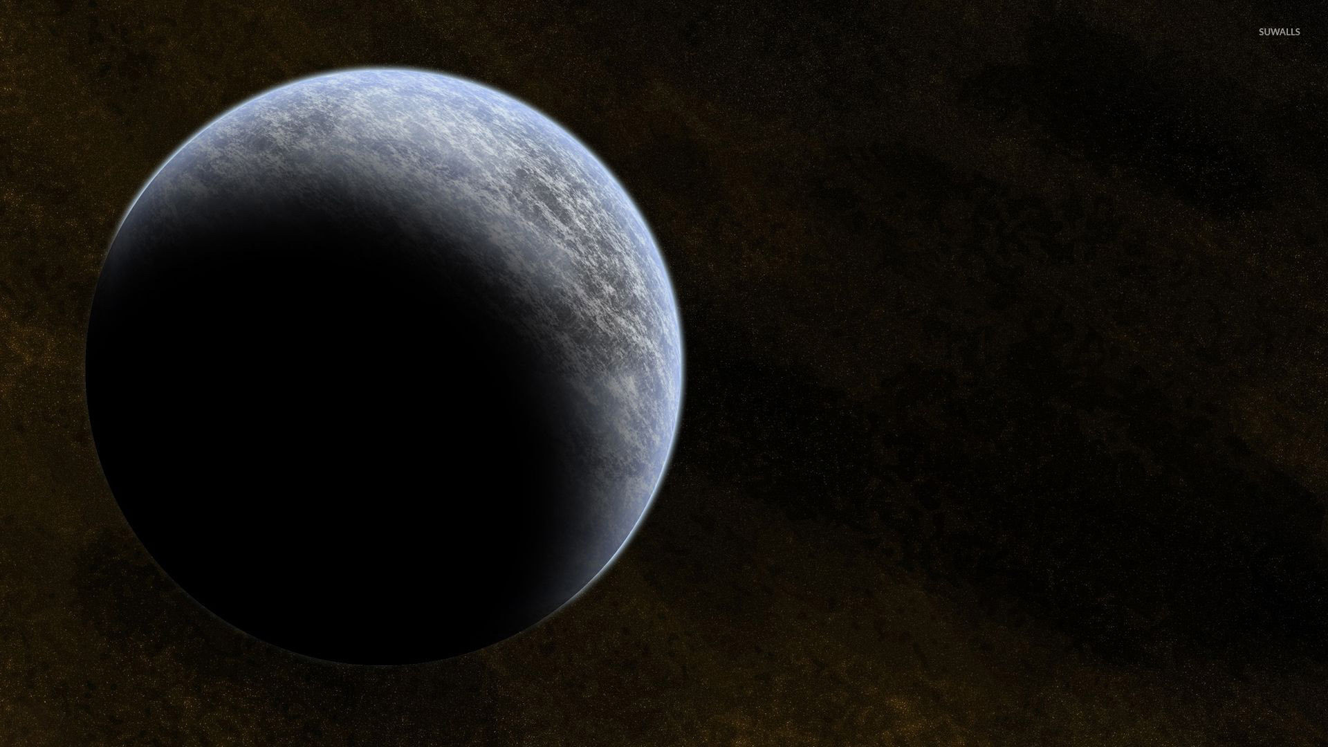 Pianeta, Luna, Spazio, Ombra, 16:9 Full HD, sfondo widescreen