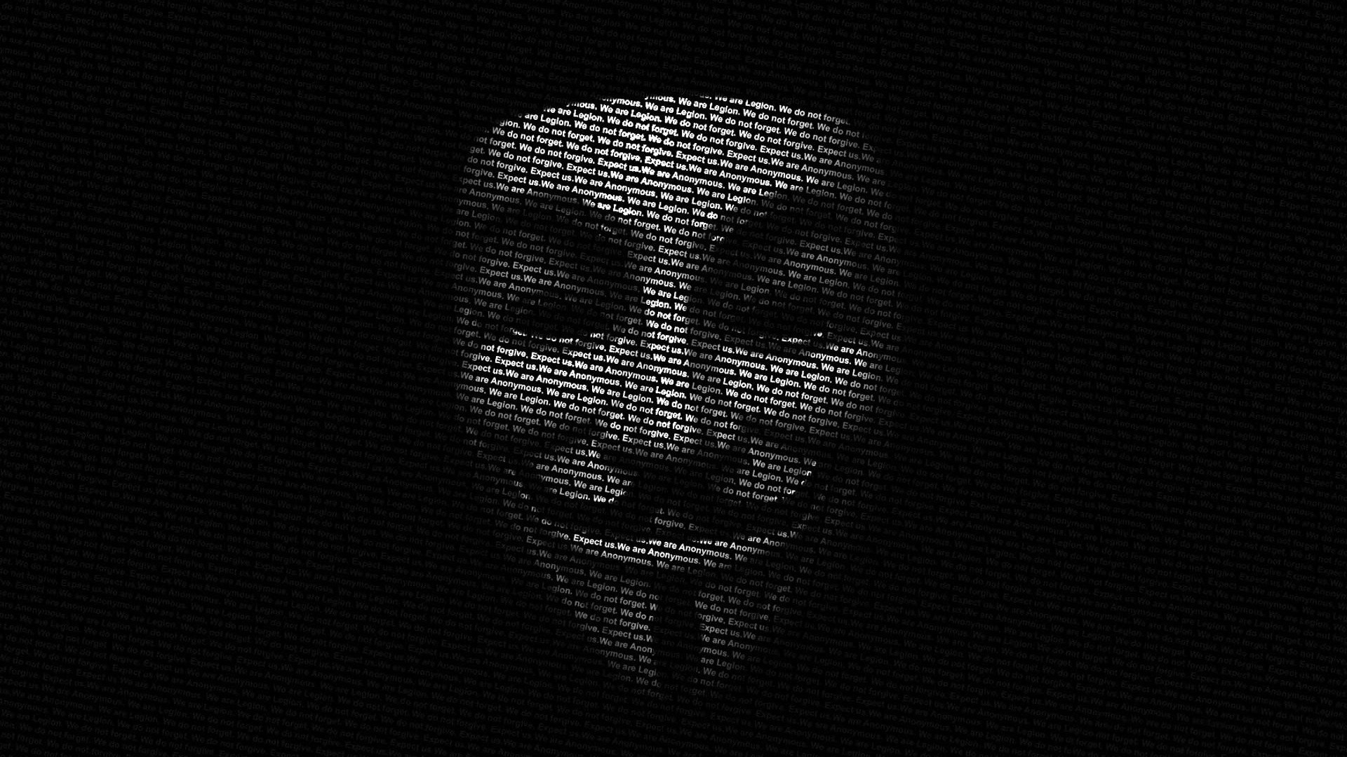 Maschera di Guy Fawkes, Anonymous, Testo, Sfondo nero, Full HD, wallpaper PC