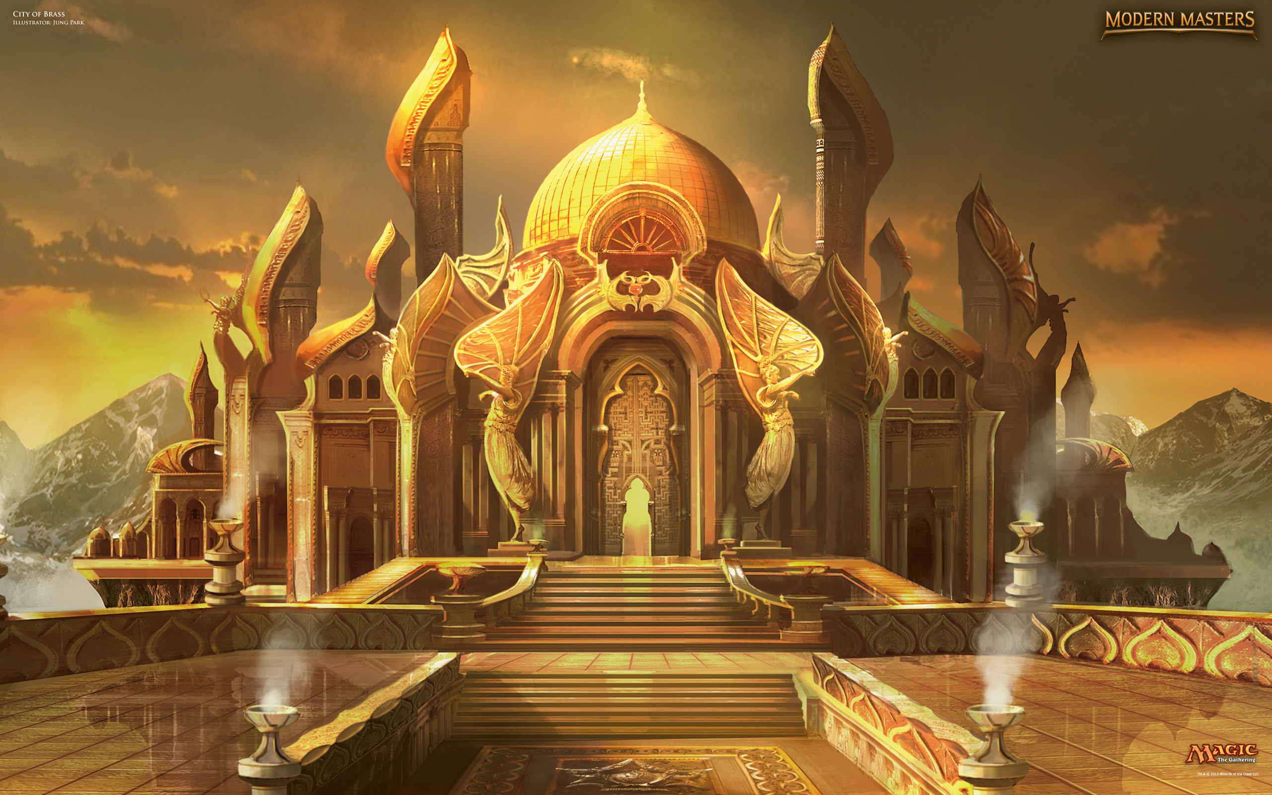 Modern Masters, MTG, Palazzo, Dorato, 2K, sfondo per PC