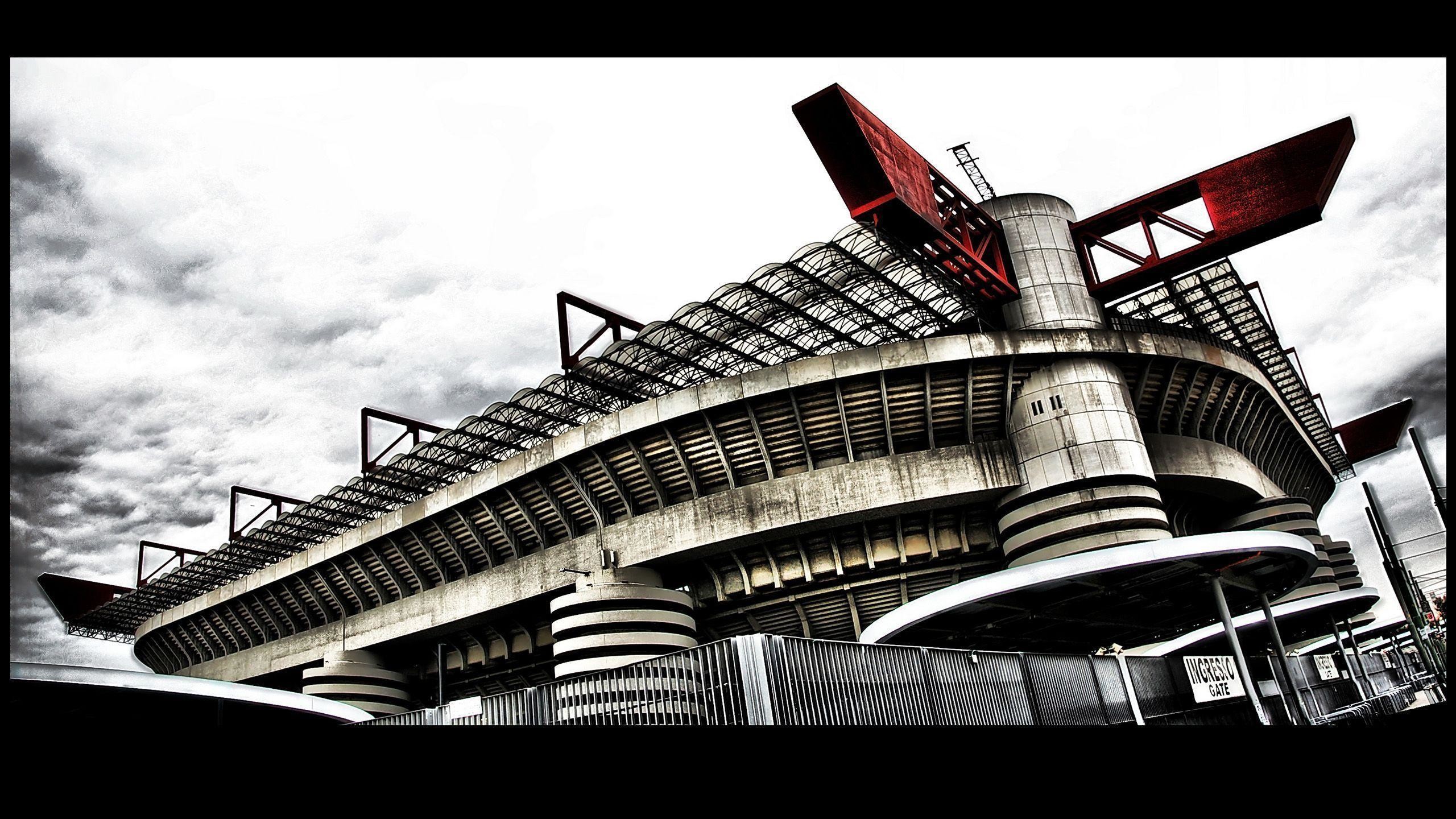 Stadio Giuseppe Meazza, San Siro, Milano, HDR, 2560x1440, sfondo per PC