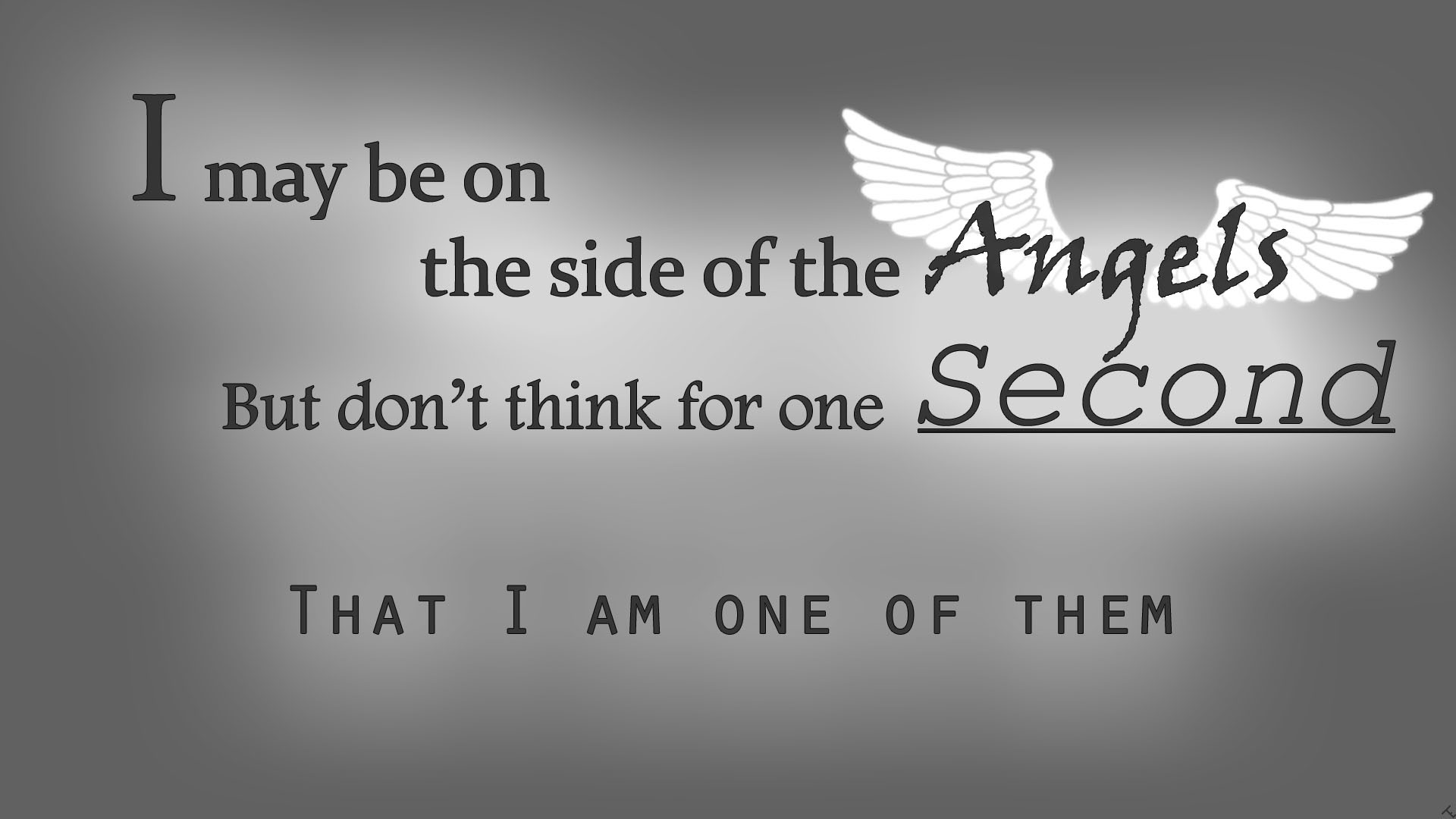 Sherlock, Citazione, Ali d'angelo, Tipografia, Grigio, 1920x1080, wallpaper desktop