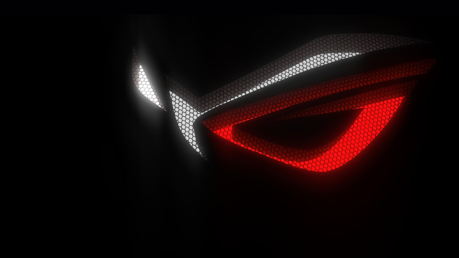 ASUS ROG, Logo, Rosso, Sfondo nero, Full HD, wallpaper per PC