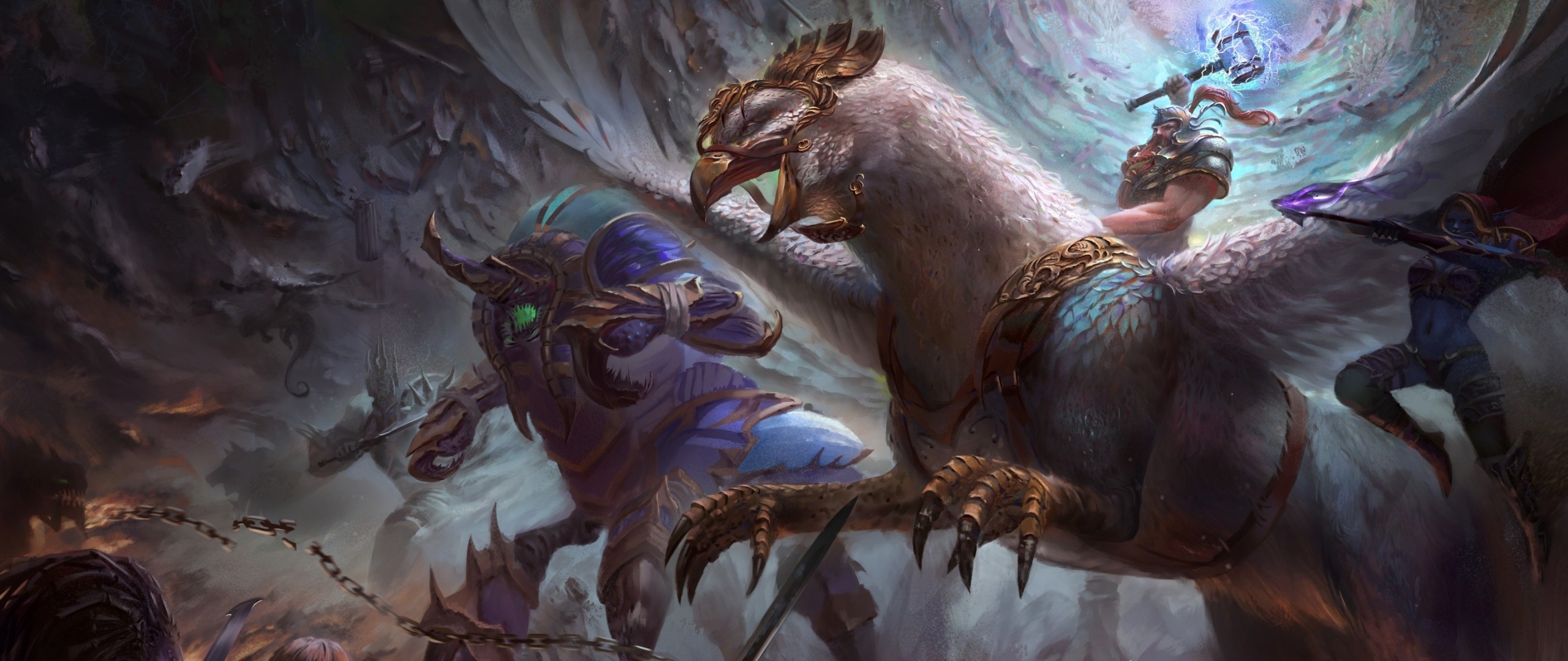 Heroes of the Storm, Falstad, Grifone, Fantasy, 2560x1080, immagine di sfondo