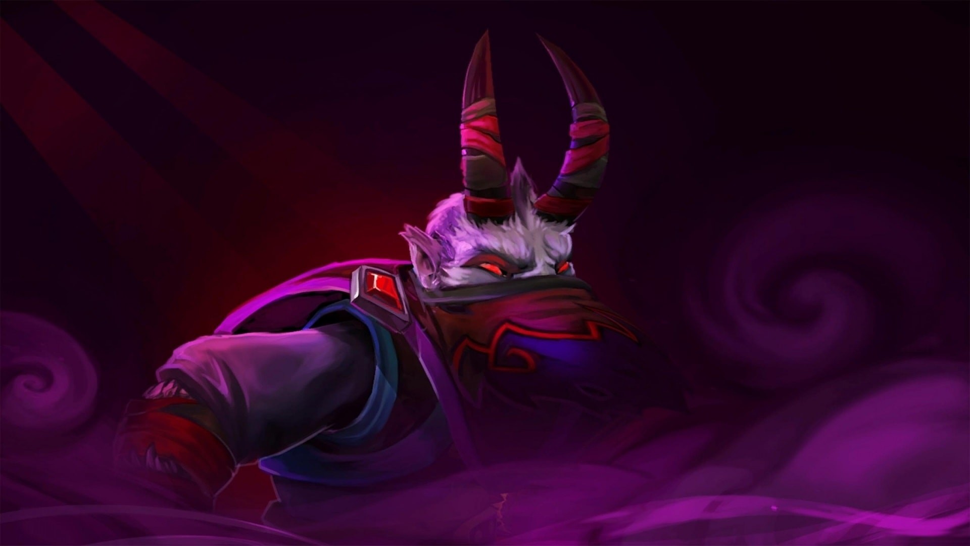 Dota 2, Viola, Corna, Full HD, sfondo Windows 11
