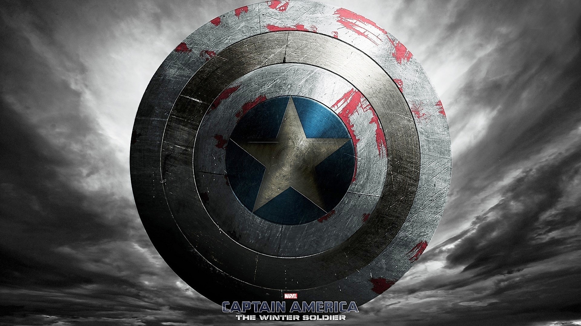 Scudo di Capitan America, Captain America: The Winter Soldier, Logo, sfondo Full HD per PC