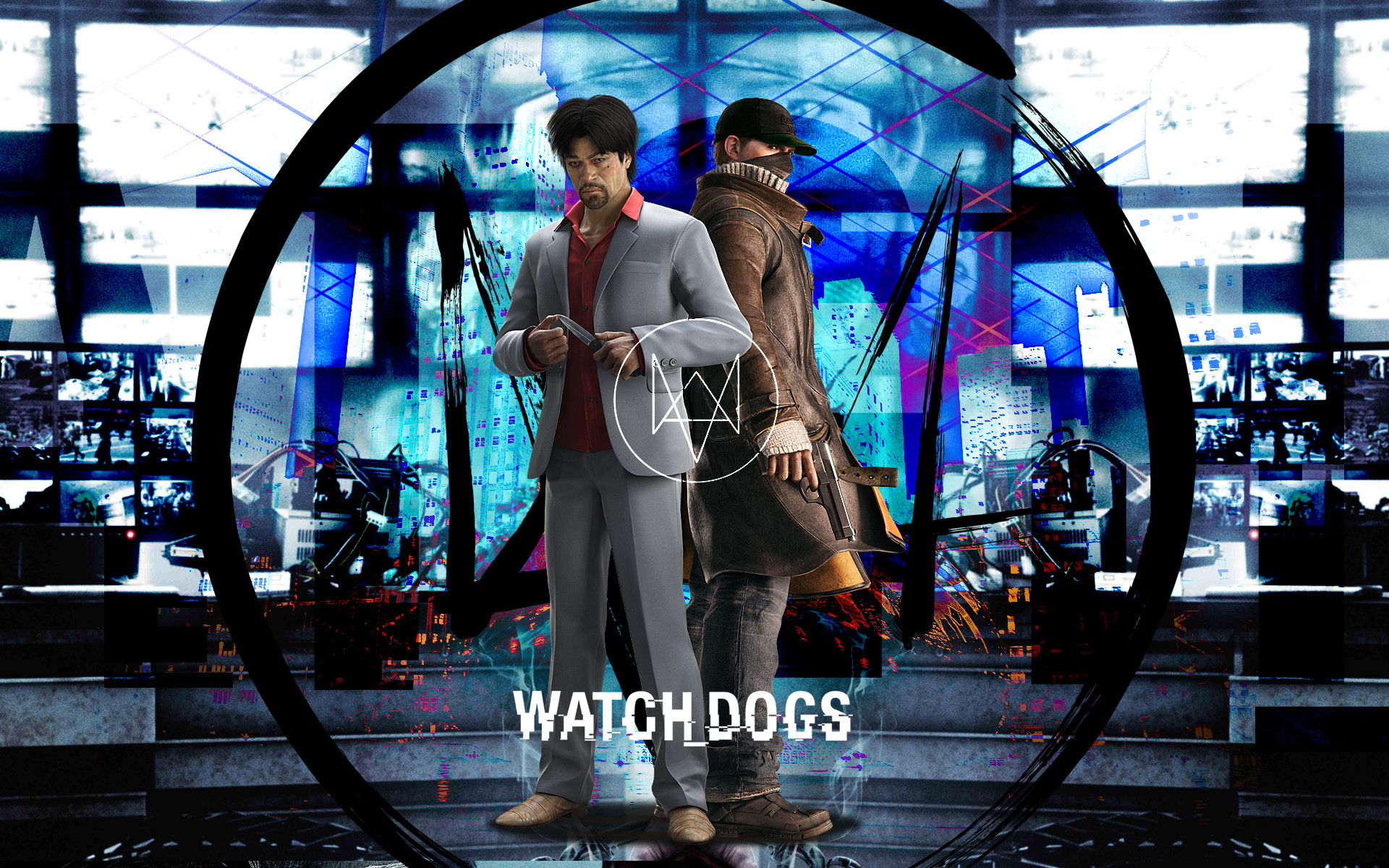 Aiden Pearce, Watch Dogs, Personaggi, Logo, 1920x1200, sfondo MacBook Pro