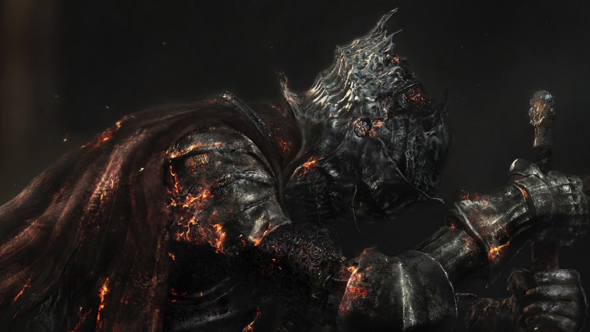 Signore dei Tizzoni, Dark Souls III, Armatura, Braci, Full HD, sfondo per PC