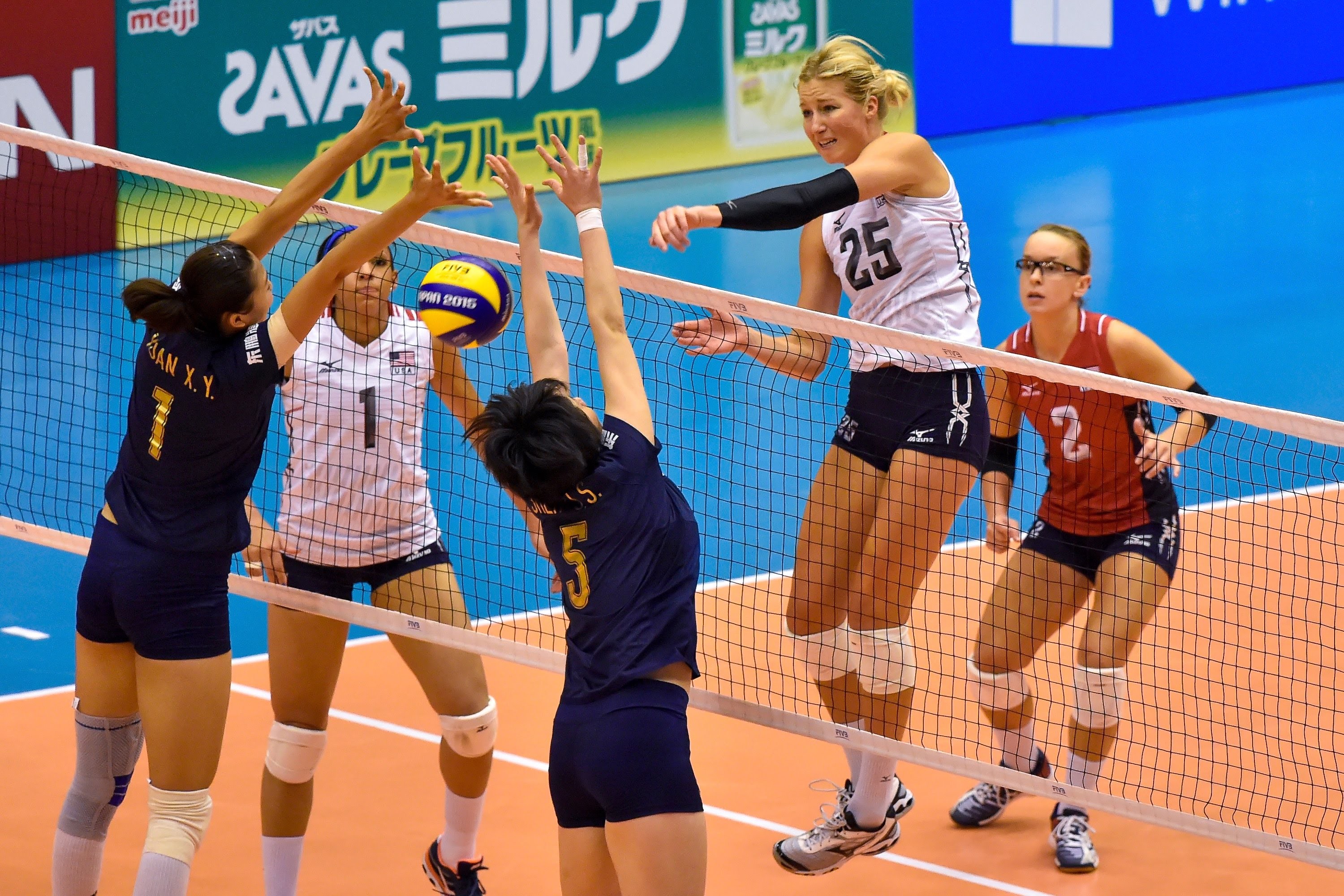 Stati Uniti, Pallavolo femminile, Schiacciata, Muro, Partita, 2K, sfondo desktop