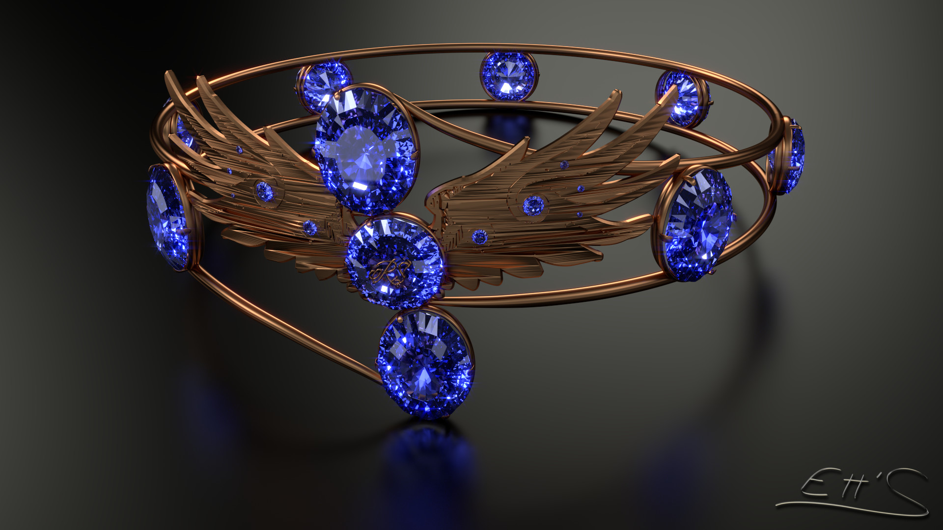 Diadema di Corvonero, Harry Potter, Gioiello, Zaffiri, Full HD, sfondo Windows 11