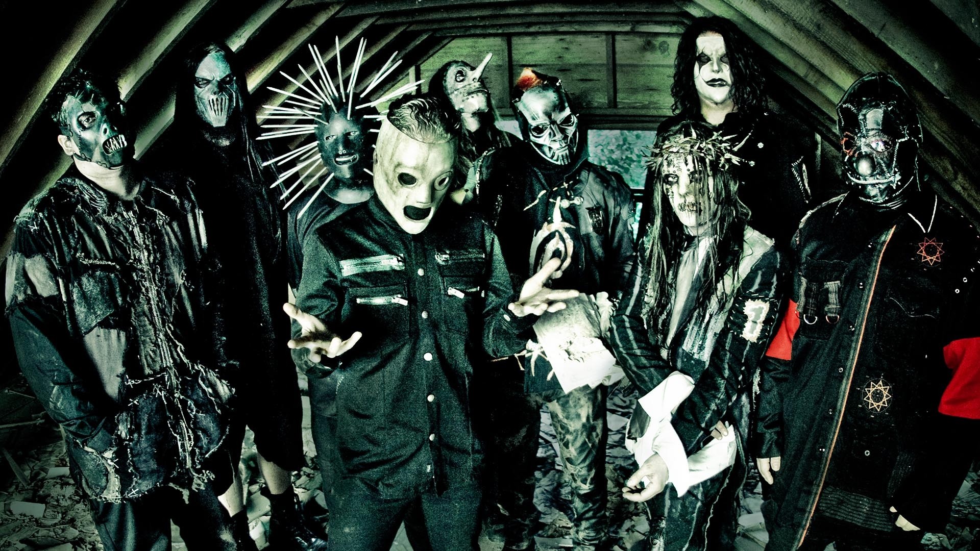 Slipknot, Maschere, Band metal, Full HD 1080p, sfondo desktop