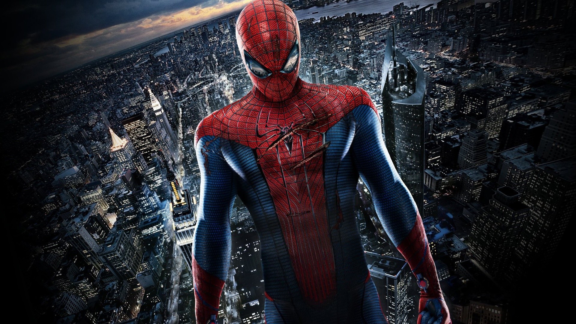 The Amazing Spider-Man, Spider-Man, Andrew Garfield, New York, 16:9 Full HD, sfondo widescreen