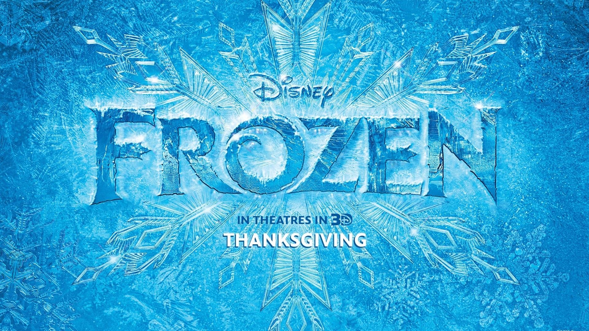 Frozen - Il regno di ghiaccio, Disney, Logo, Fiocchi di neve, 1920x1080, sfondo per PC