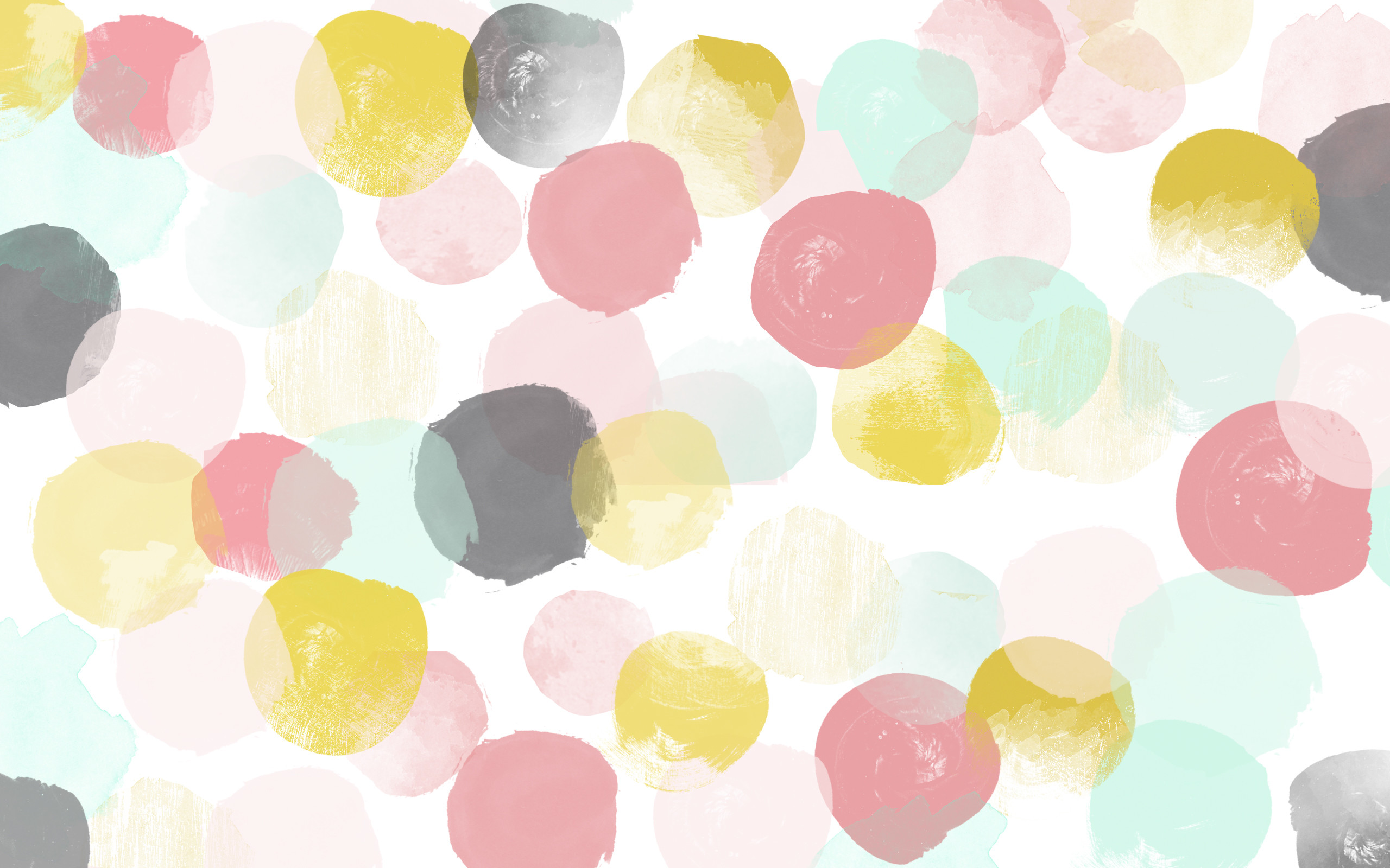 Pois, Cerchi, Acquerello, Pastello, 2560x1600, immagine di sfondo