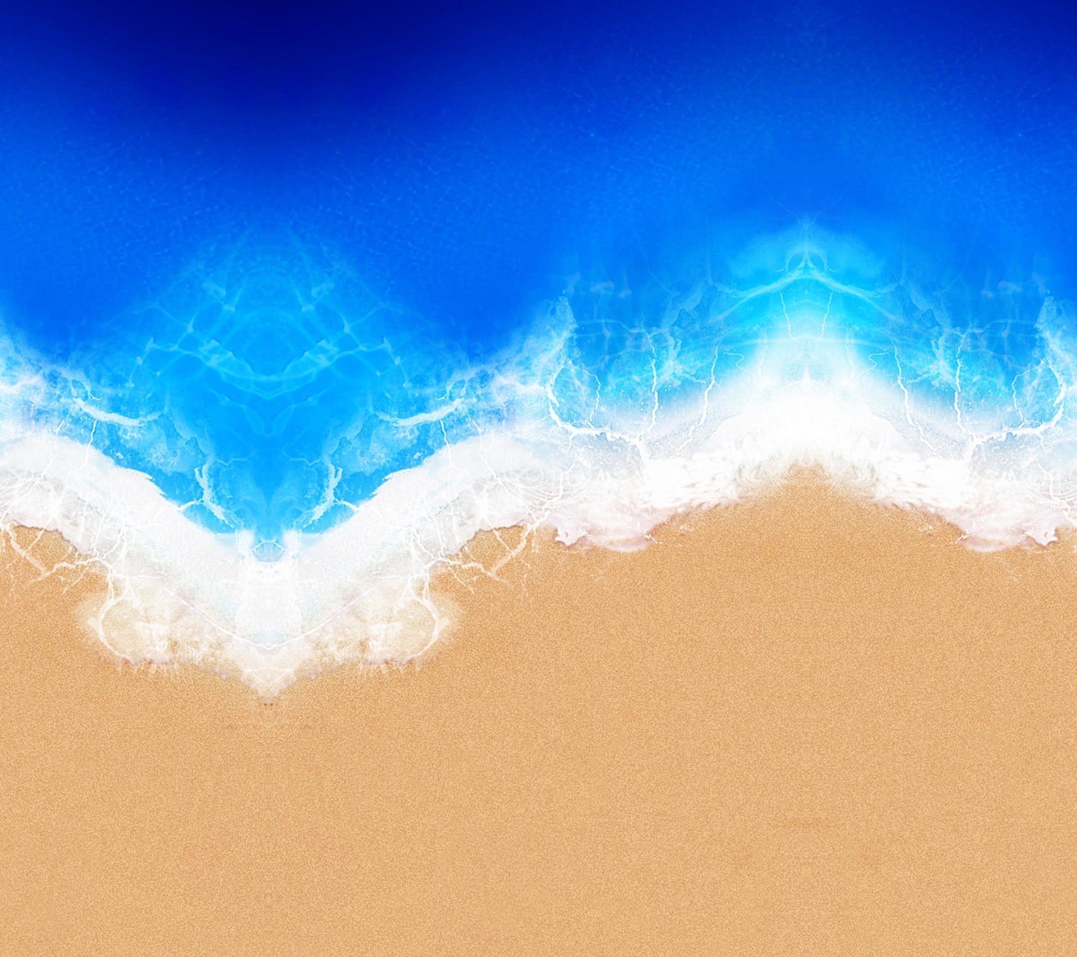 Onde, Spiaggia, Sabbia, Vista aerea, Mare, sfondo per iPad e tablet